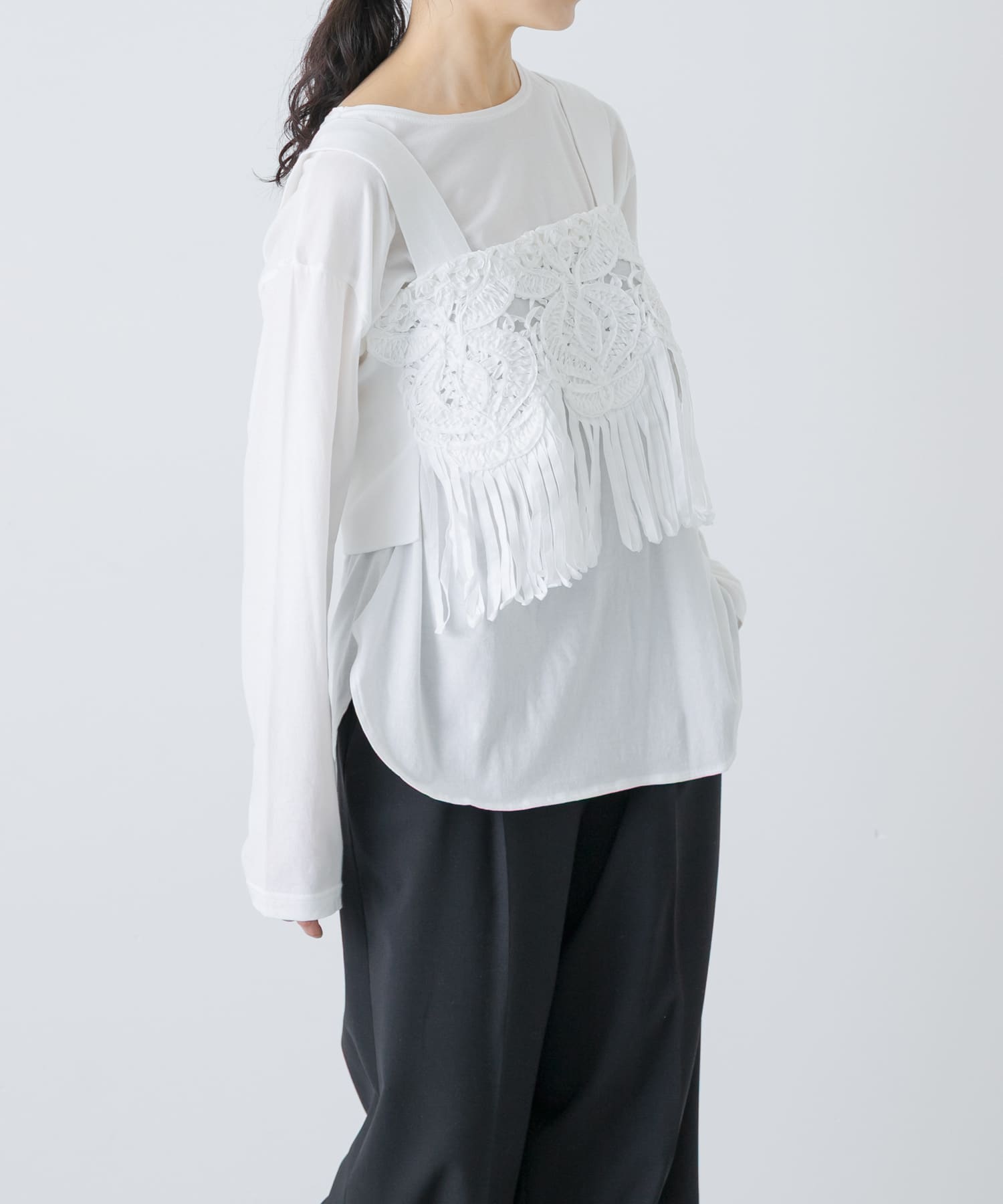 enrica　RACE COTTON KNIT