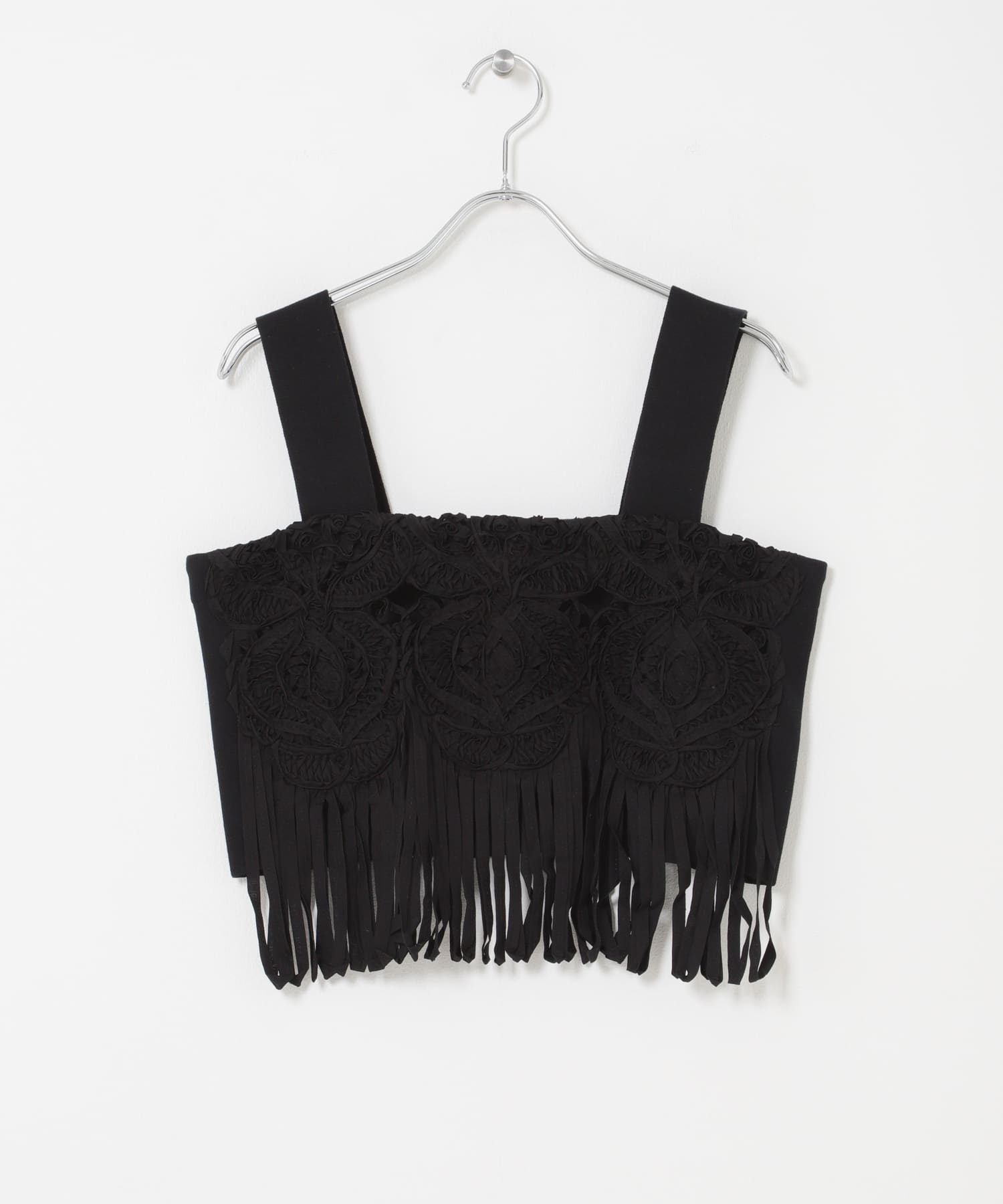 enrica　RACE COTTON KNIT BLACK Free