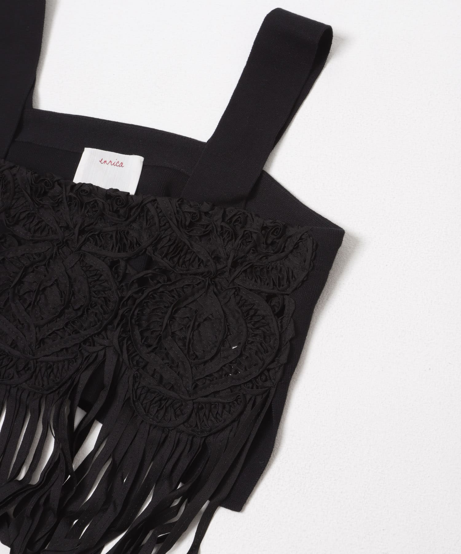 enrica　RACE COTTON KNIT BLACK Free