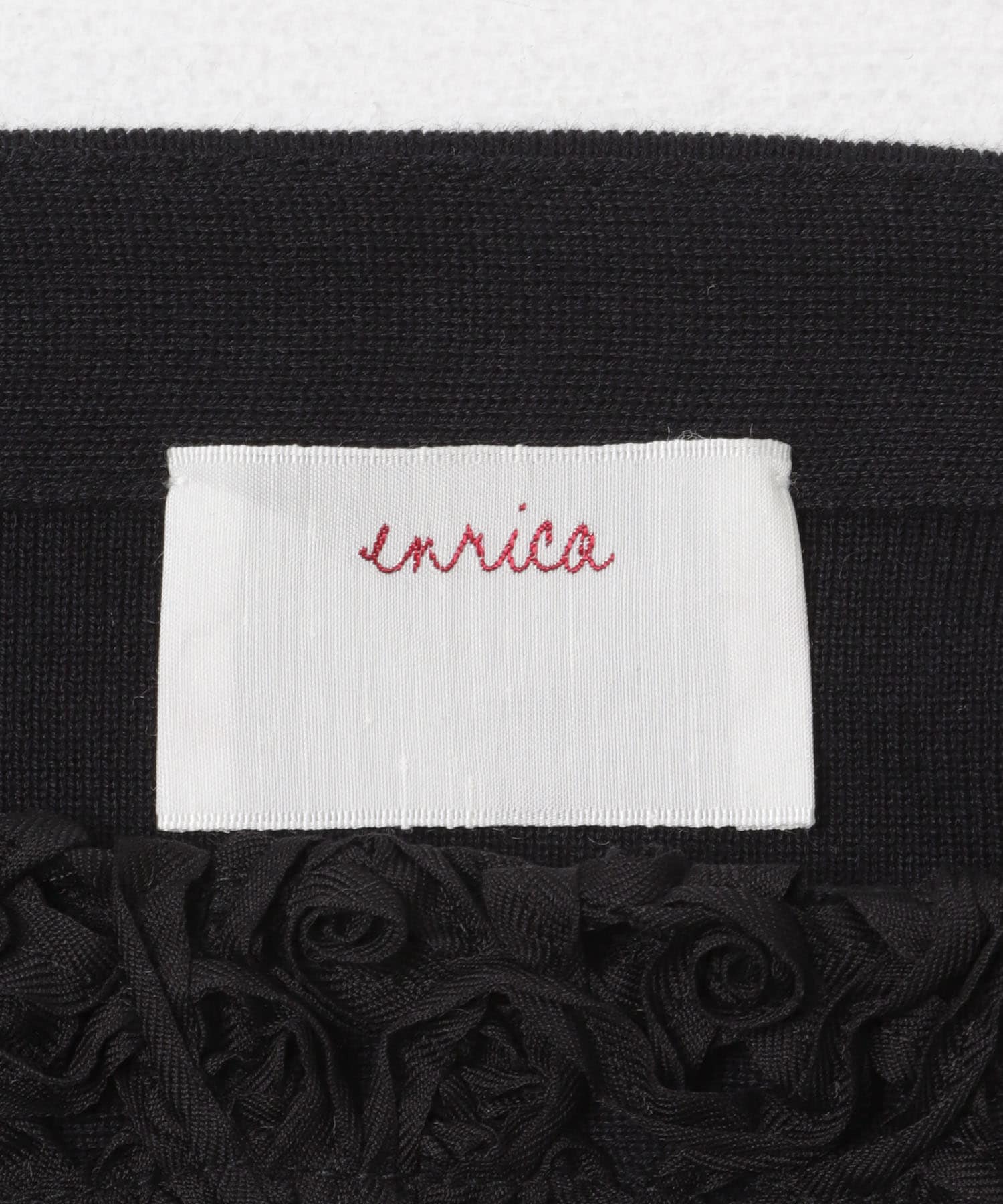 enrica　RACE COTTON KNIT BLACK Free