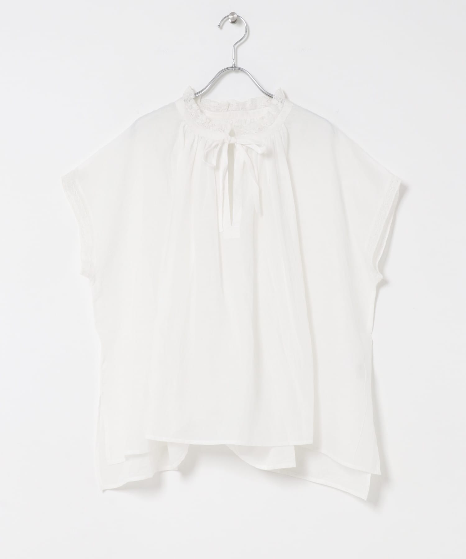 SOIL　COTTON VOILE GATHERED SHIRTS