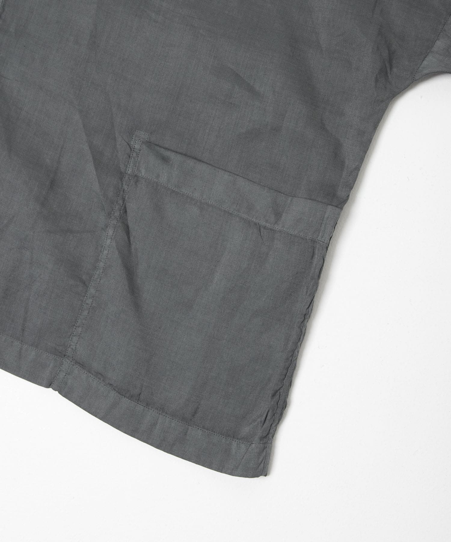 MITTAN　ラミーシルクワイドジャケット草木濃染 藍鬱金墨 2