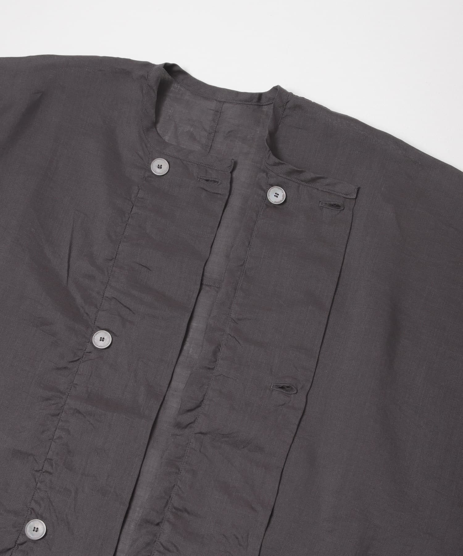 MITTAN　ラミーシルクワイドジャケット 墨黒 2