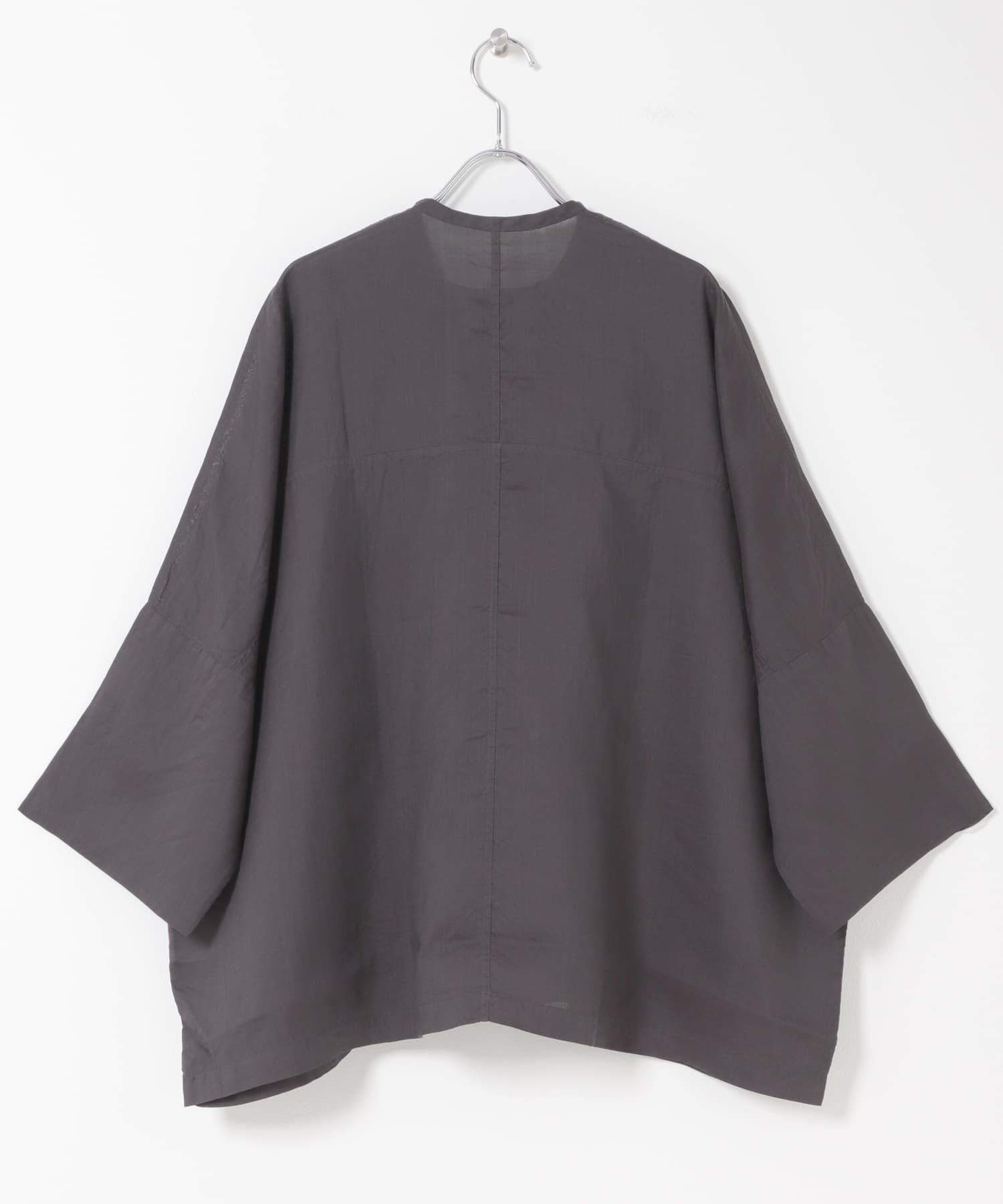 MITTAN　ラミーシルクワイドジャケット 墨黒 2