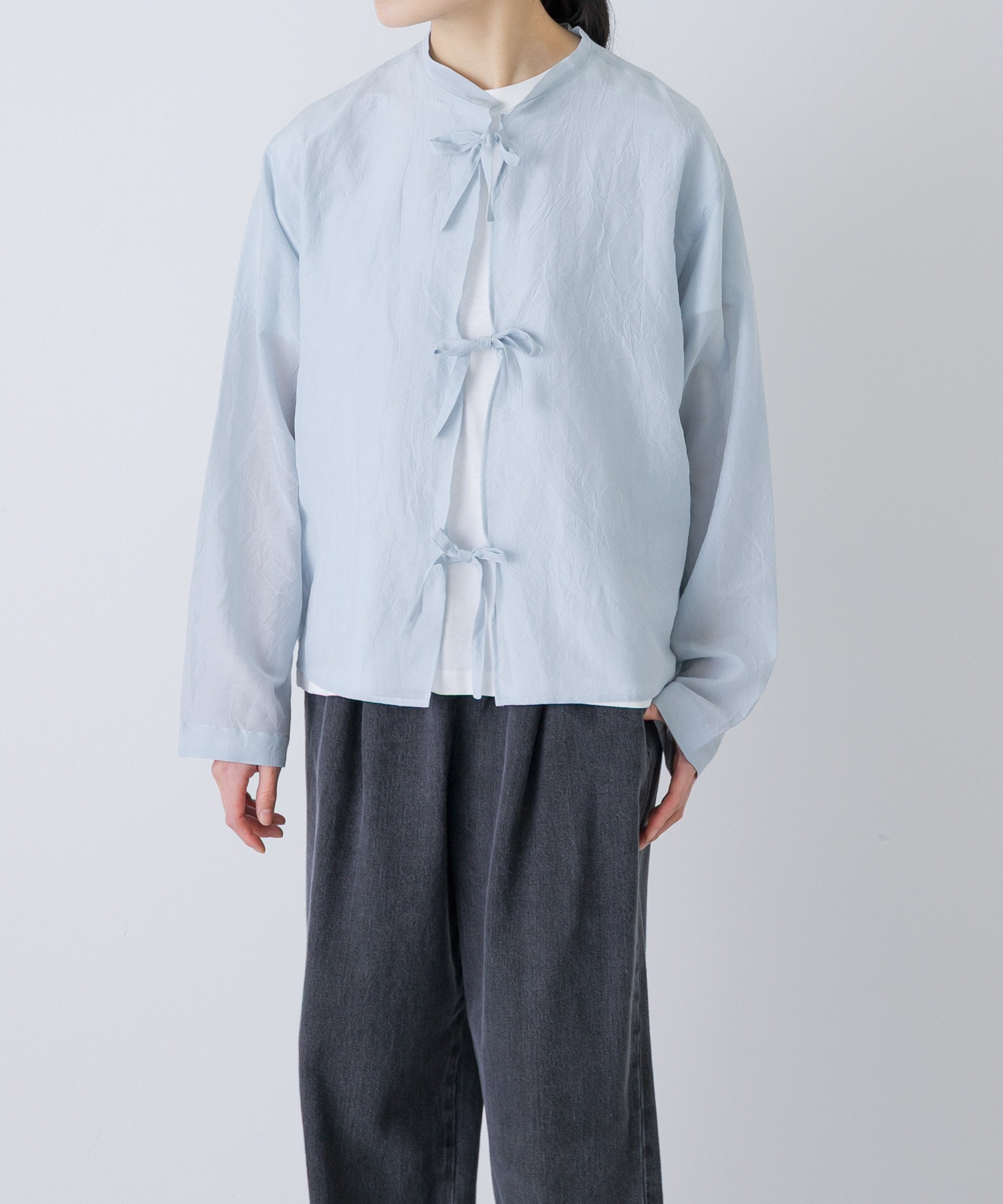 MEYAME　COTTON SILK BLOUSE JACKET