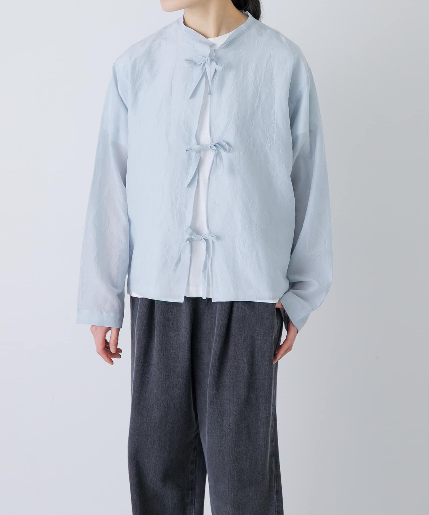 MEYAME　COTTON SILK BLOUSE JACKET