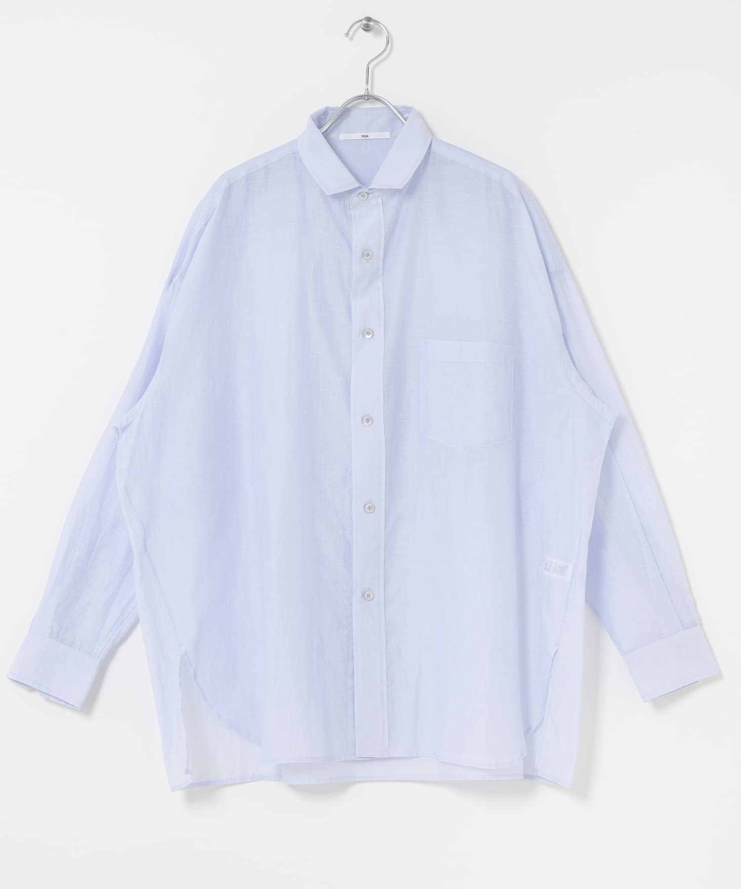 TICCA　コットンシルクスクエアビッグシャツUNI
