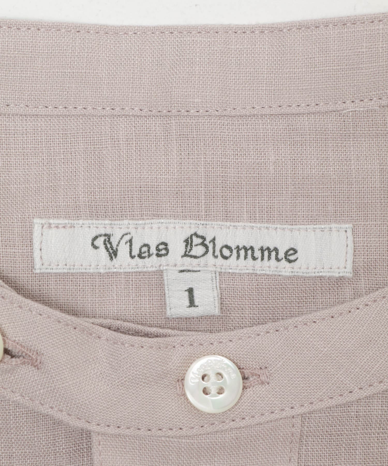 Vlas Blomme　チュニックシャツ BEIGE 1