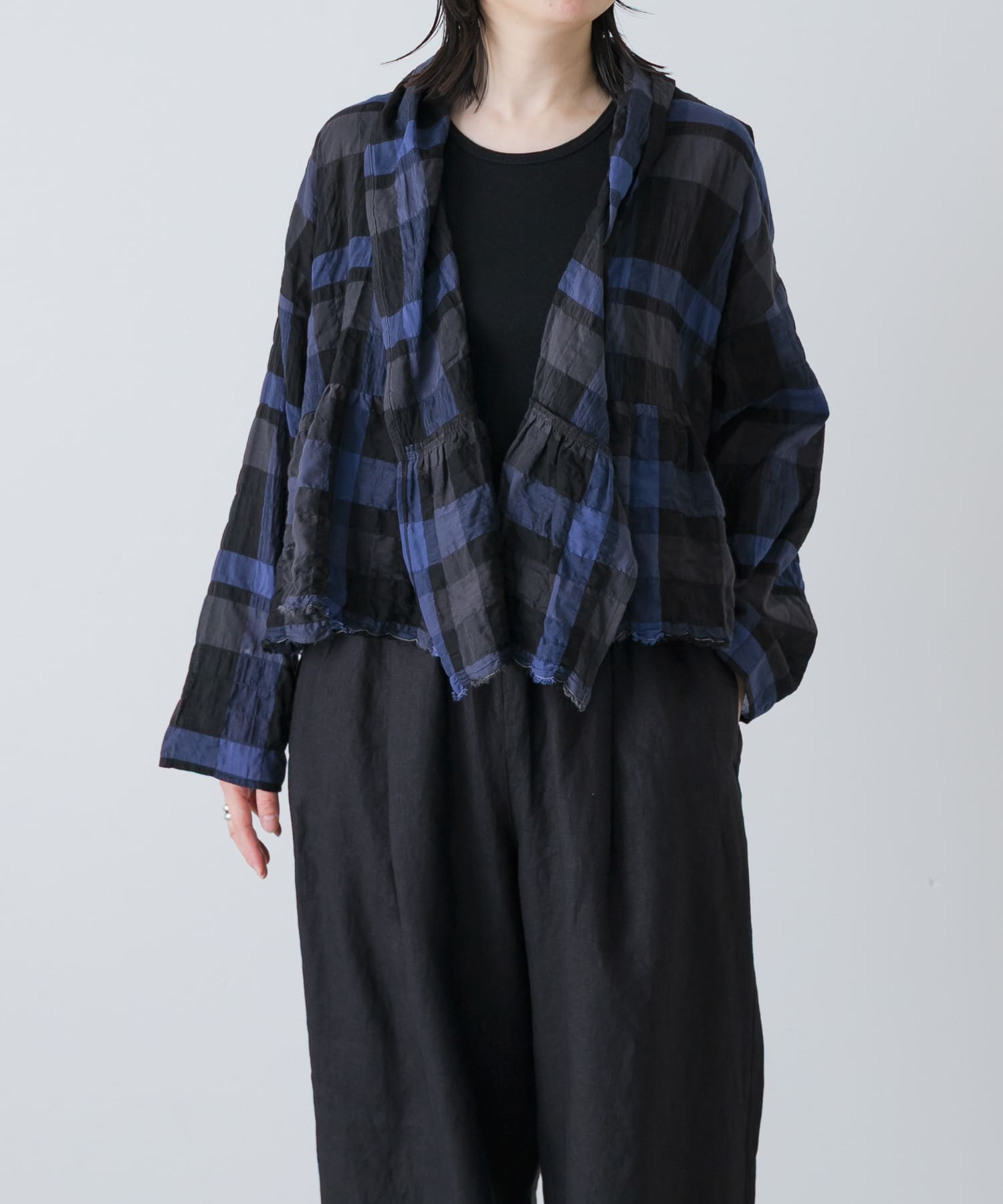 Honnete　GATHERED CARDIGAN