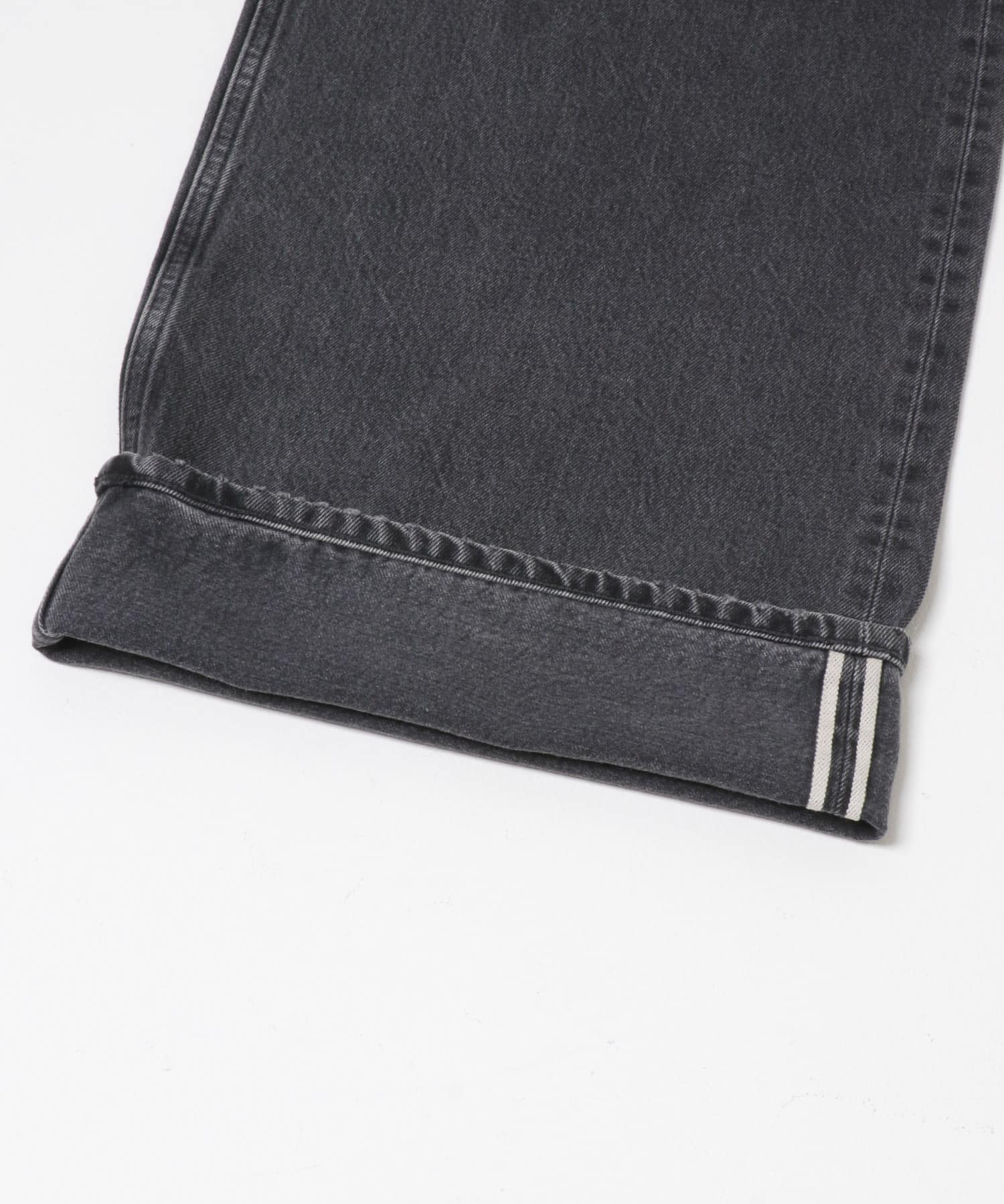 YLEVE　DENIM HIGH WAIST WIDE CHARCOAL 1
