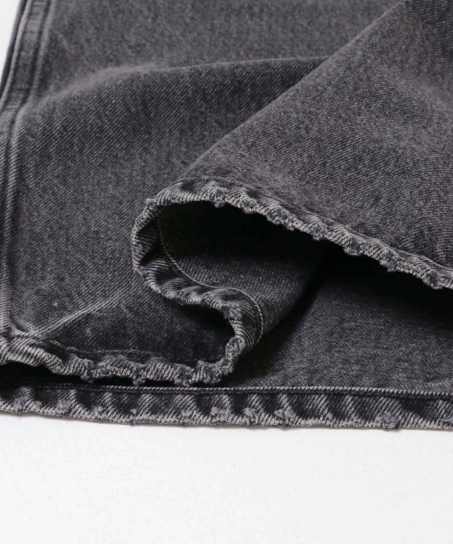 YLEVE　DENIM HIGH WAIST WIDE CHARCOAL 1