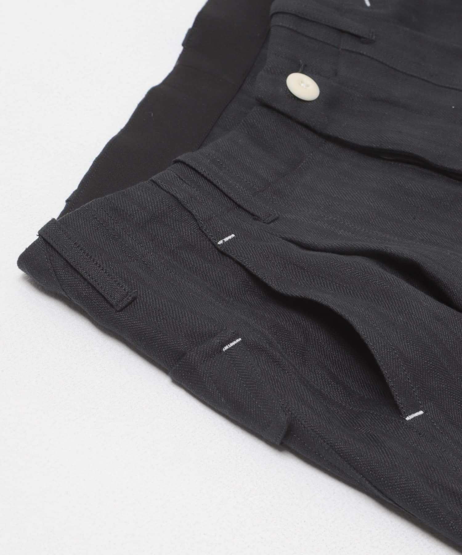 HAVERSACK　ヘリンボーンユーティリティーパンツ Black 1