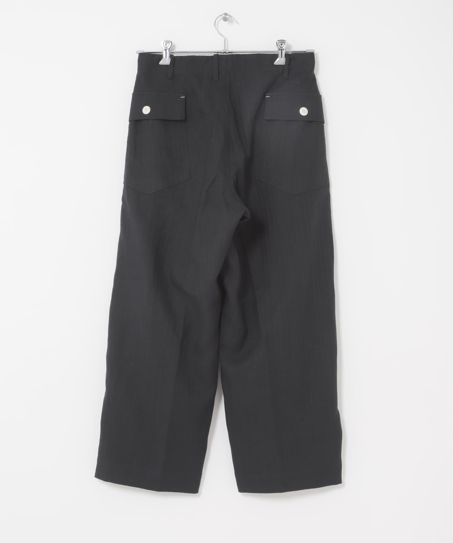 HAVERSACK　ヘリンボーンユーティリティーパンツ Black 1