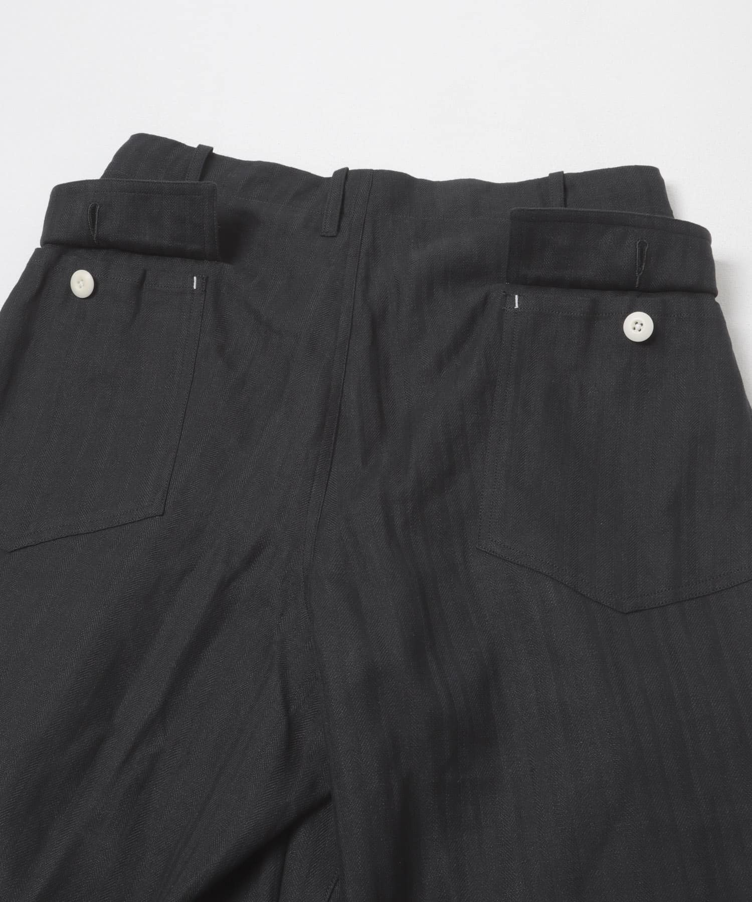 HAVERSACK　ヘリンボーンユーティリティーパンツ Black 1