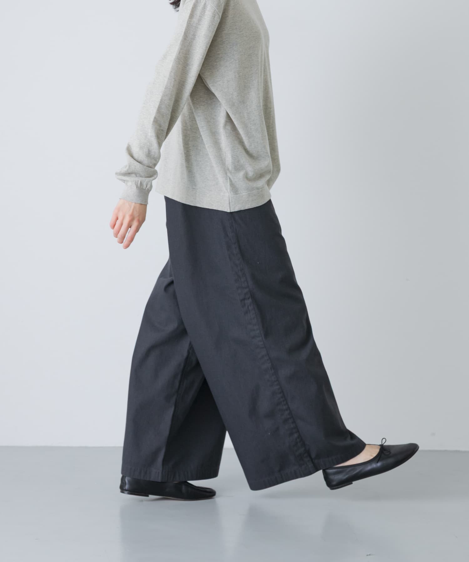MEYAME　SIDE LINE WIDE PANTS