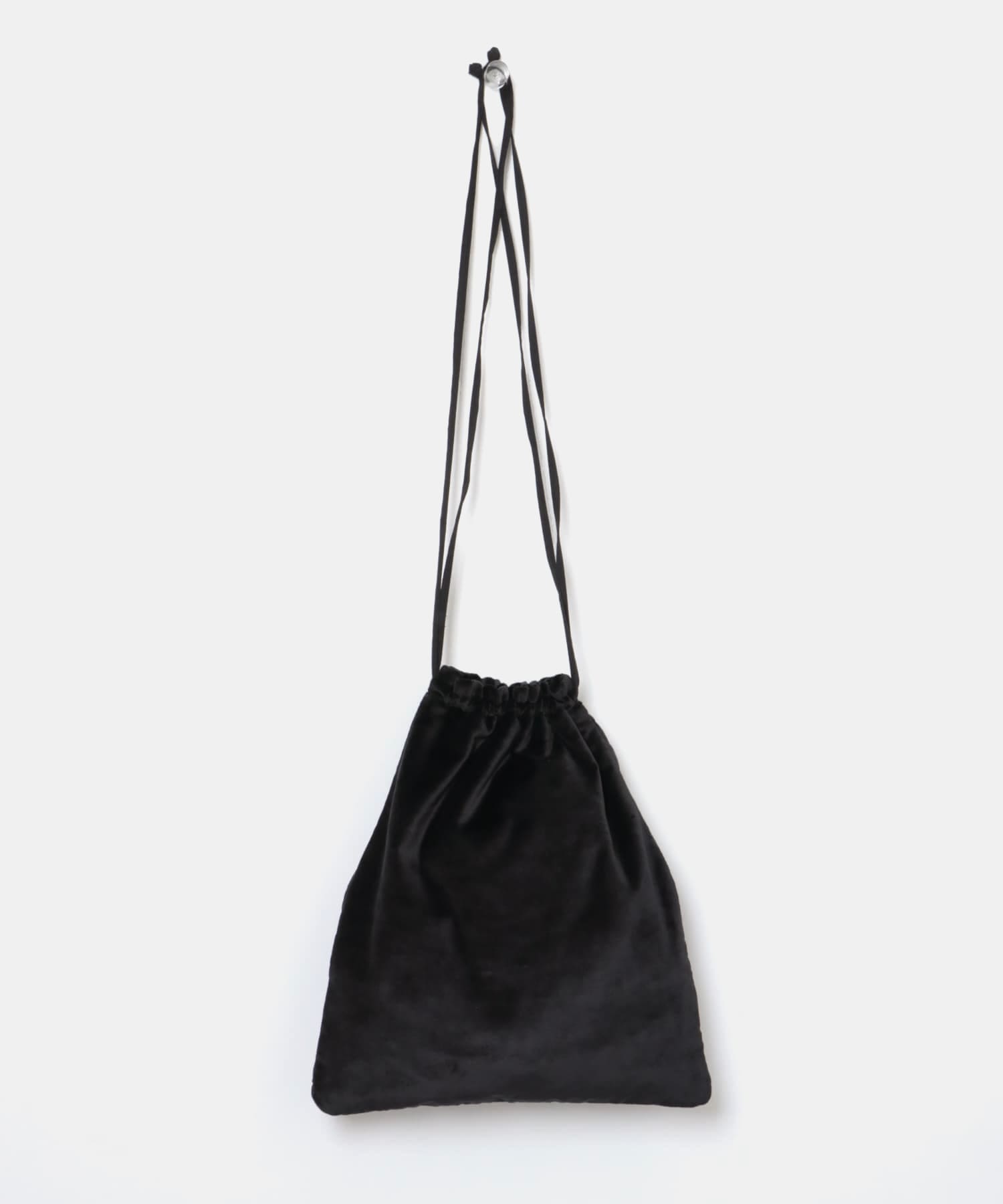 Khadi&co　VELVET EMBROIDERY BAG BK Free