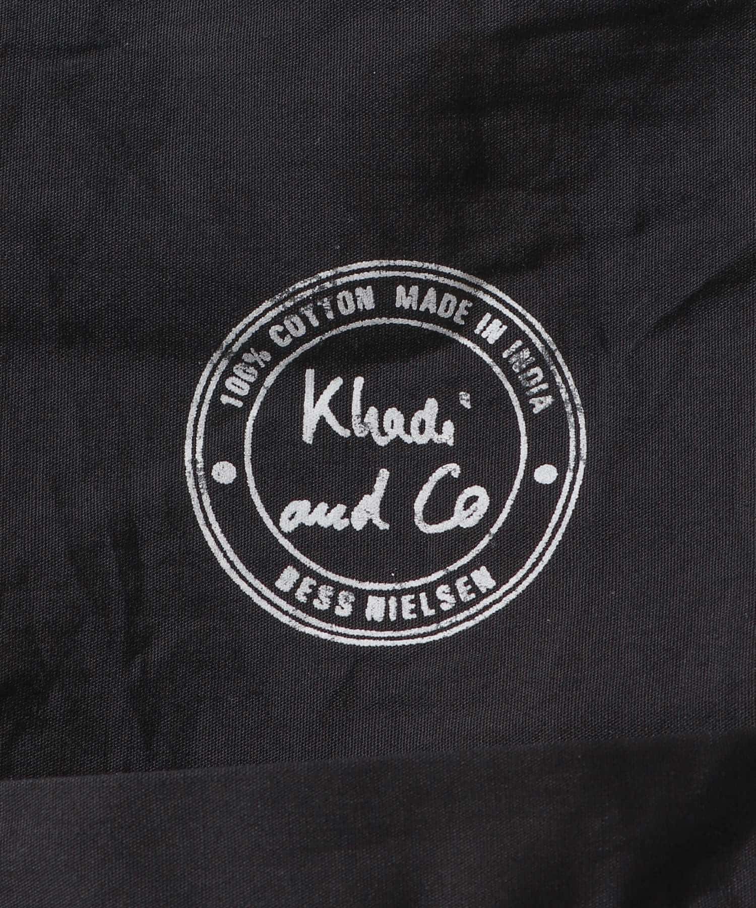 Khadi&co　VELVET EMBROIDERY BAG BK Free