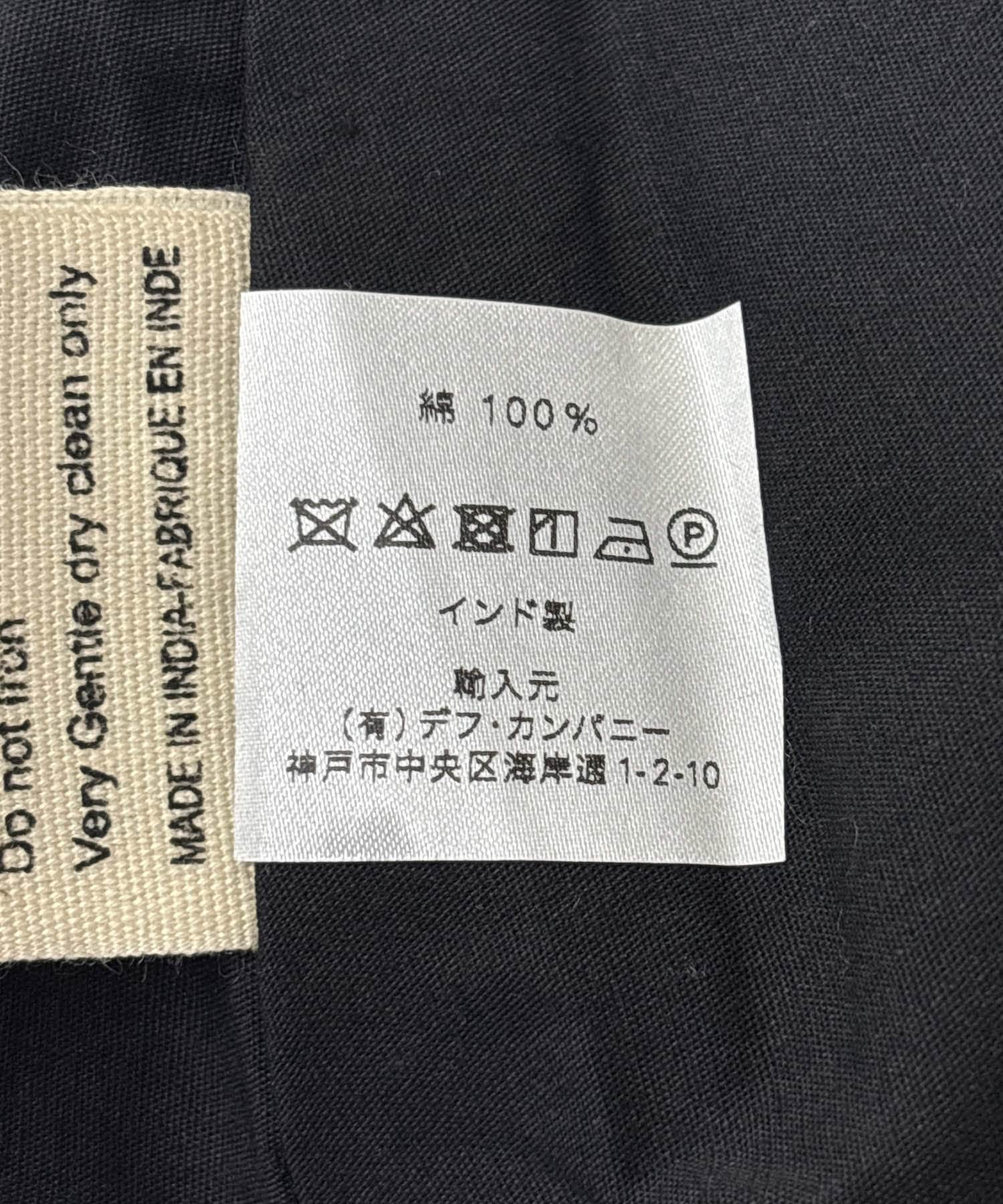 Khadi&co　VELVET EMBROIDERY BAG BK Free