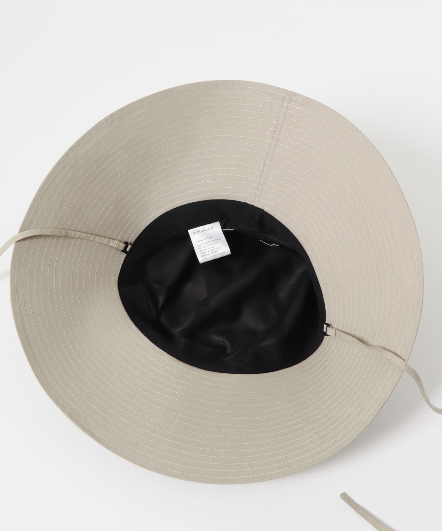 mature ha.　RIPSTOP GARDEN HAT GREIGE One