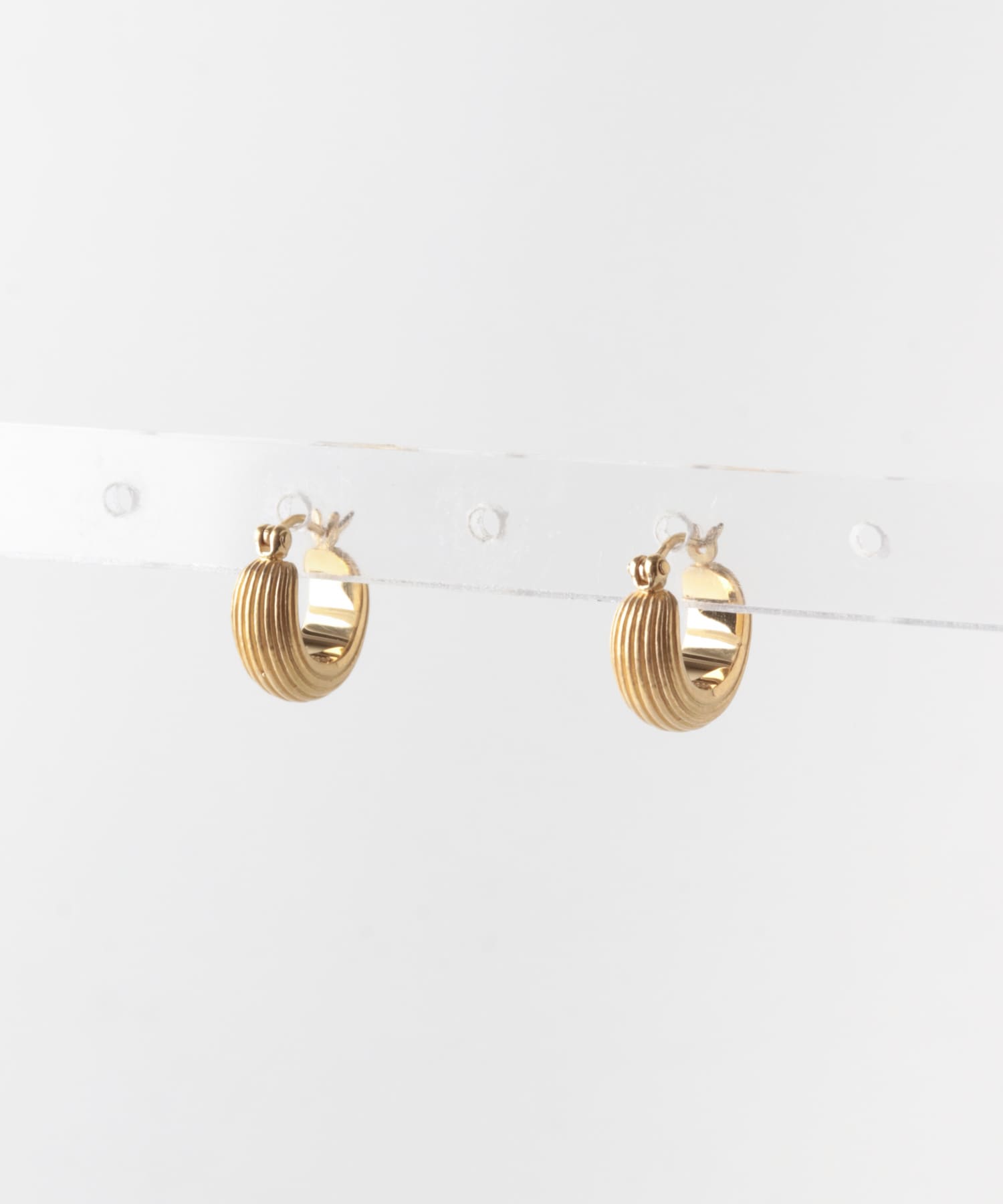 OCUCCI jewelry HOOP STRIPE PIERCE S-GP(S GOLD): アクセサリー 