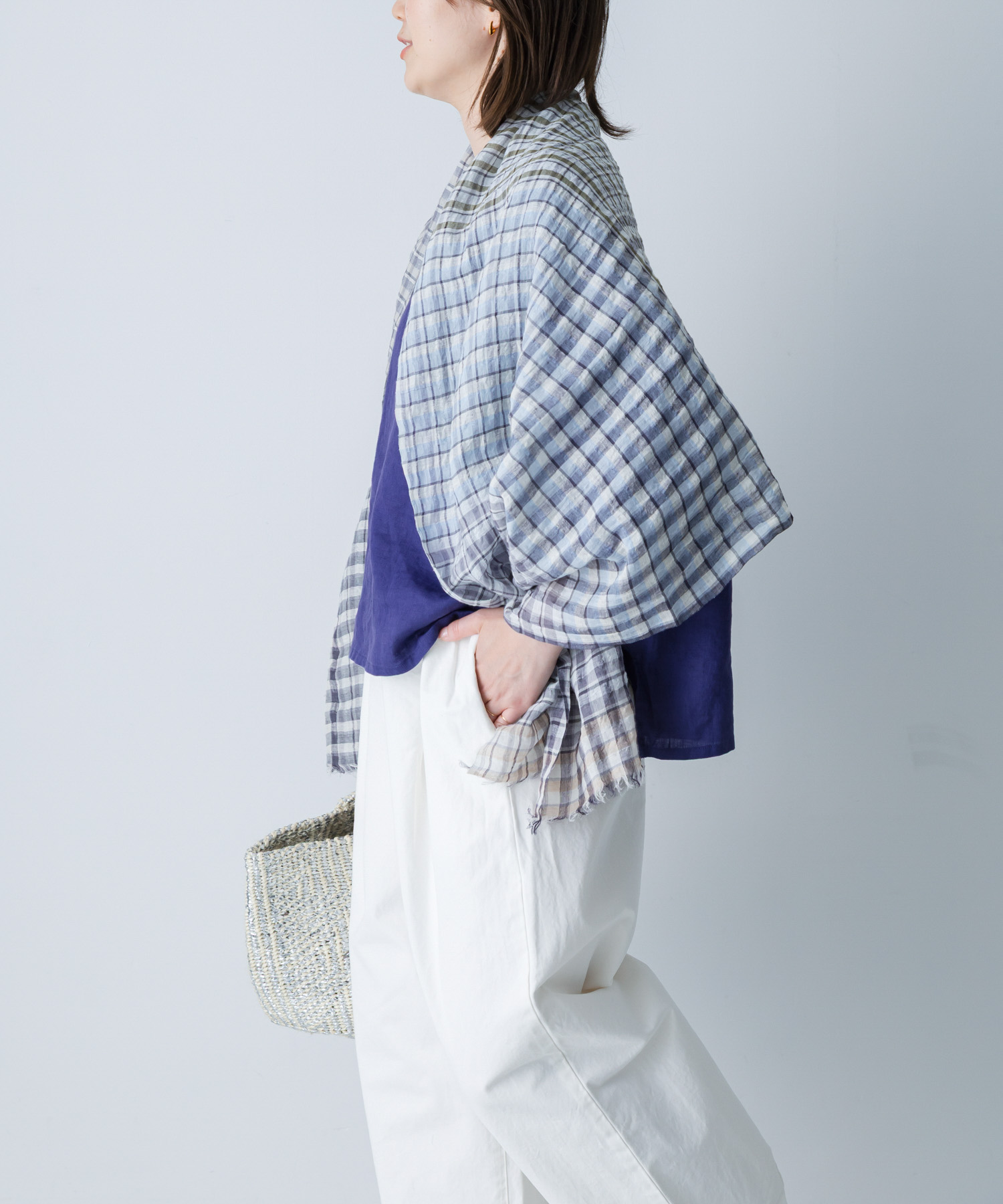 Khadi&co　LINEN COTTON STOLE