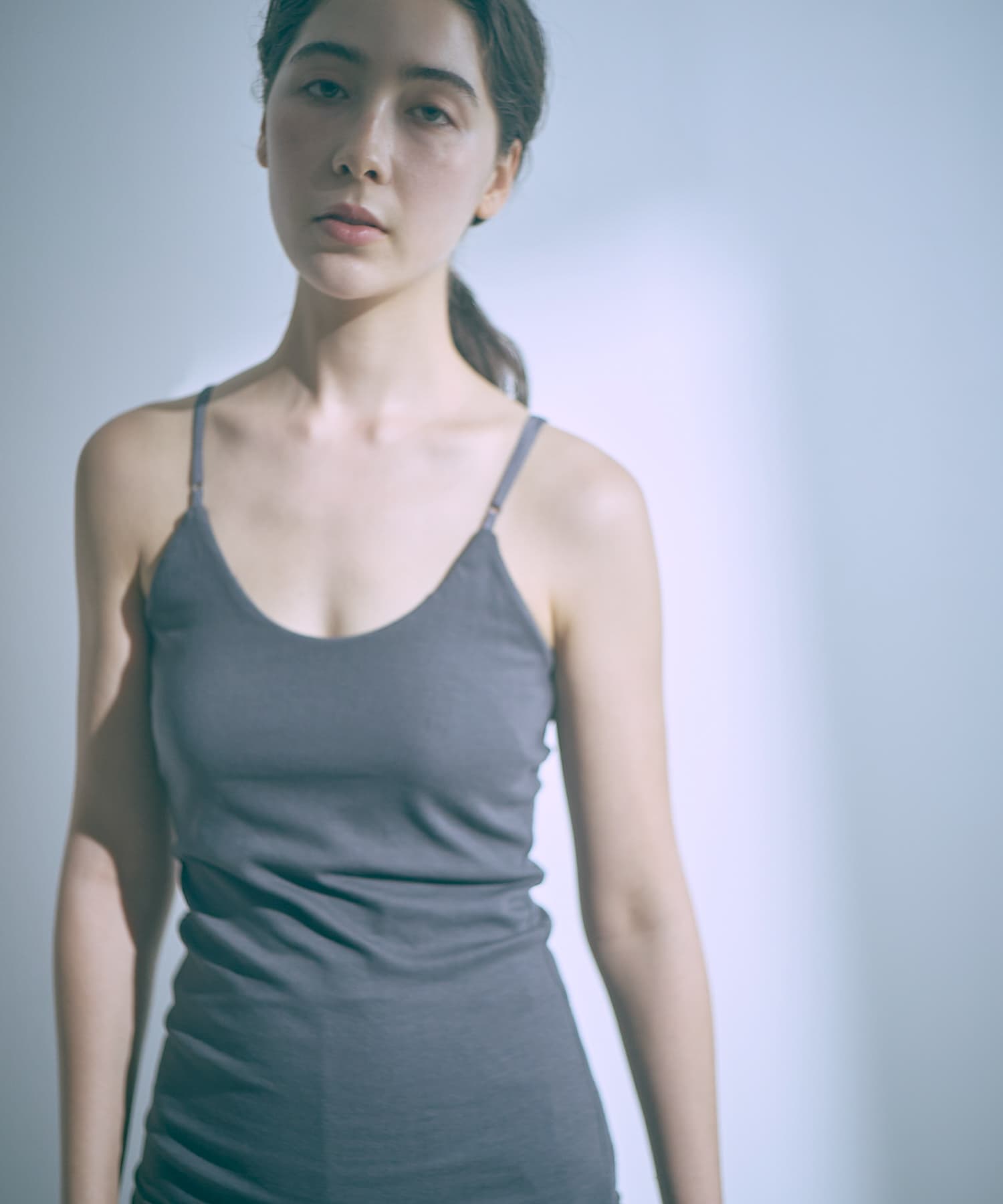 me.　COTTON SILKパッド入りキャミソール