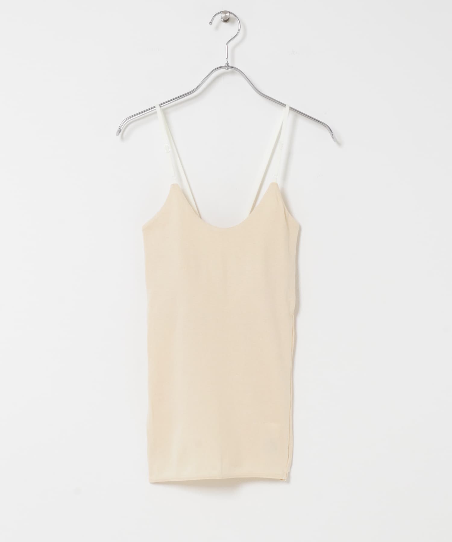 me.　COTTON SILKパッド入りキャミソール