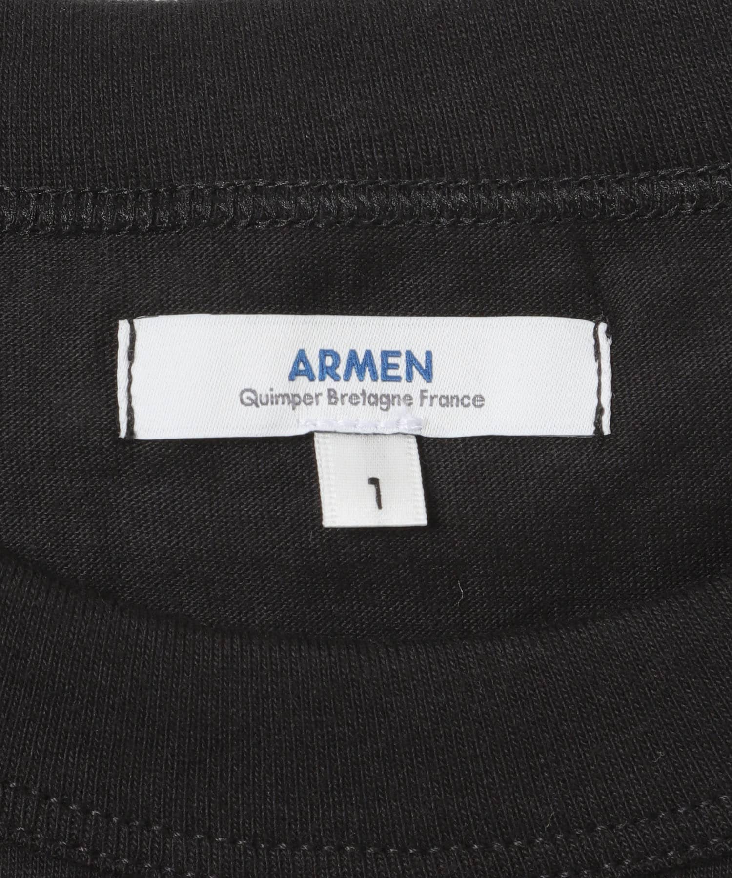 ARMEN　CREW NECK NO-SLEEVE PULLOVER BLACK 1