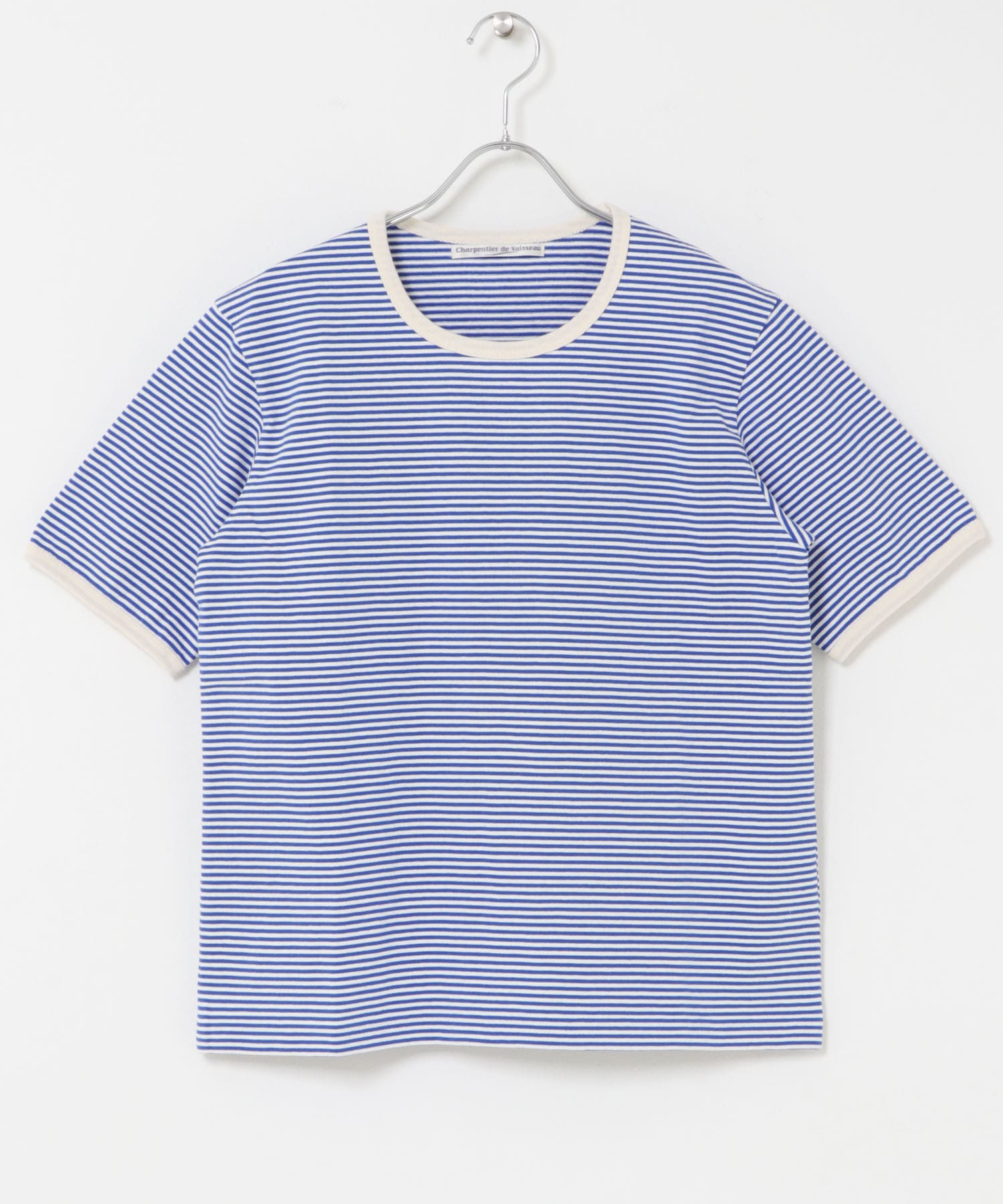 Charpentier de vaisseu　COTTON SHORT-SLEEVE T-SHIRT WH/BL/NAT 0