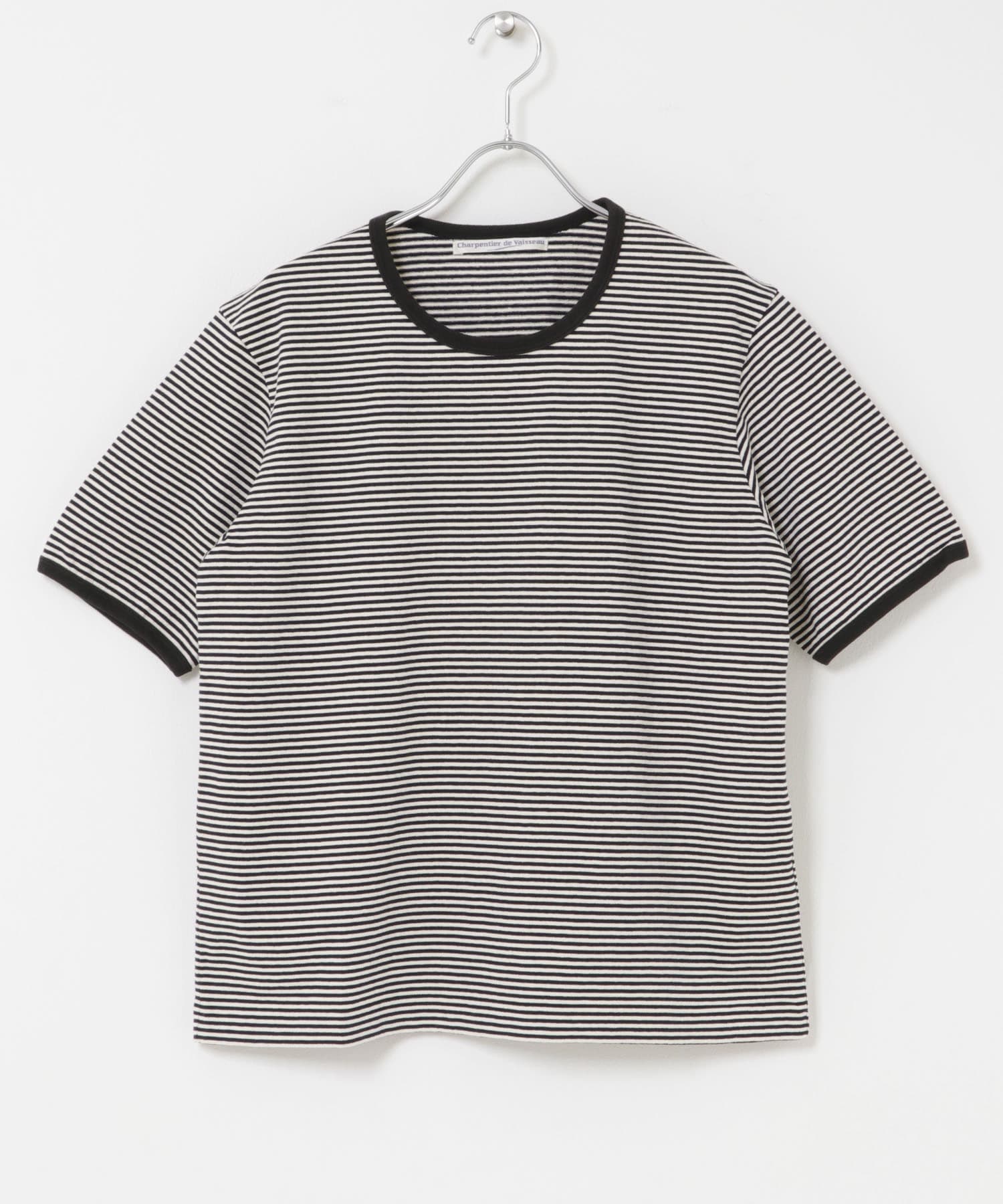 Charpentier de vaisseu　COTTON SHORT-SLEEVE T-SHIRT NAT/BK/BK 0