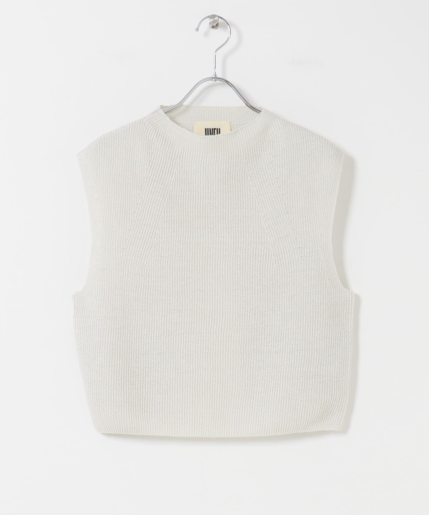 unfil　FRENCH LINEN KNIT VEST MIST 1