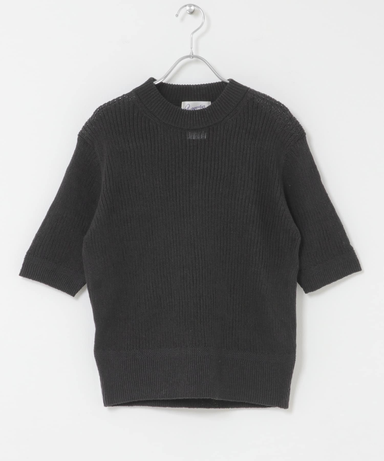 Charpentier de vaisseu　COTTON HALF-SLEEVE KNIT D.GRY 1