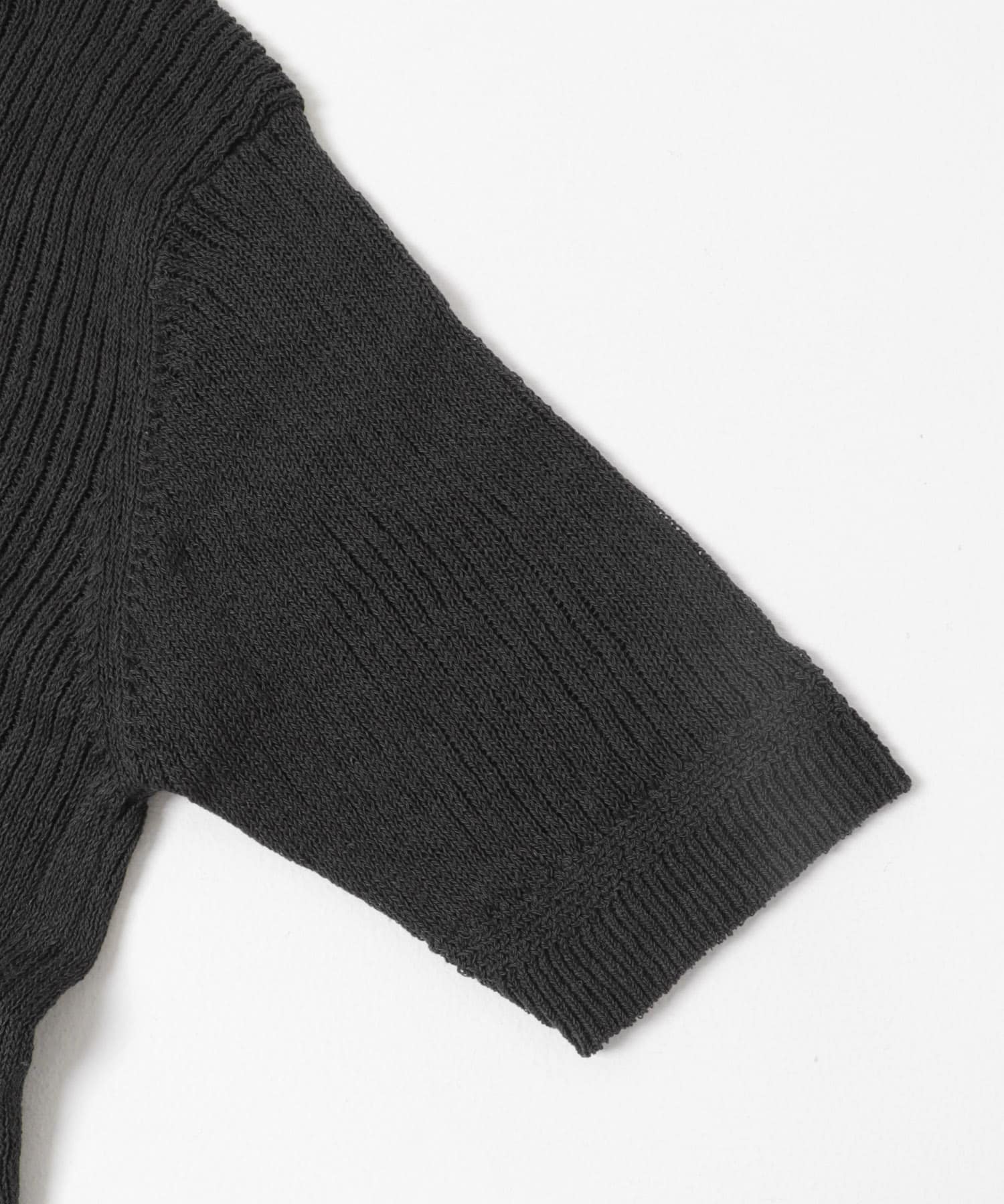 Charpentier de vaisseu　COTTON HALF-SLEEVE KNIT D.GRY 1