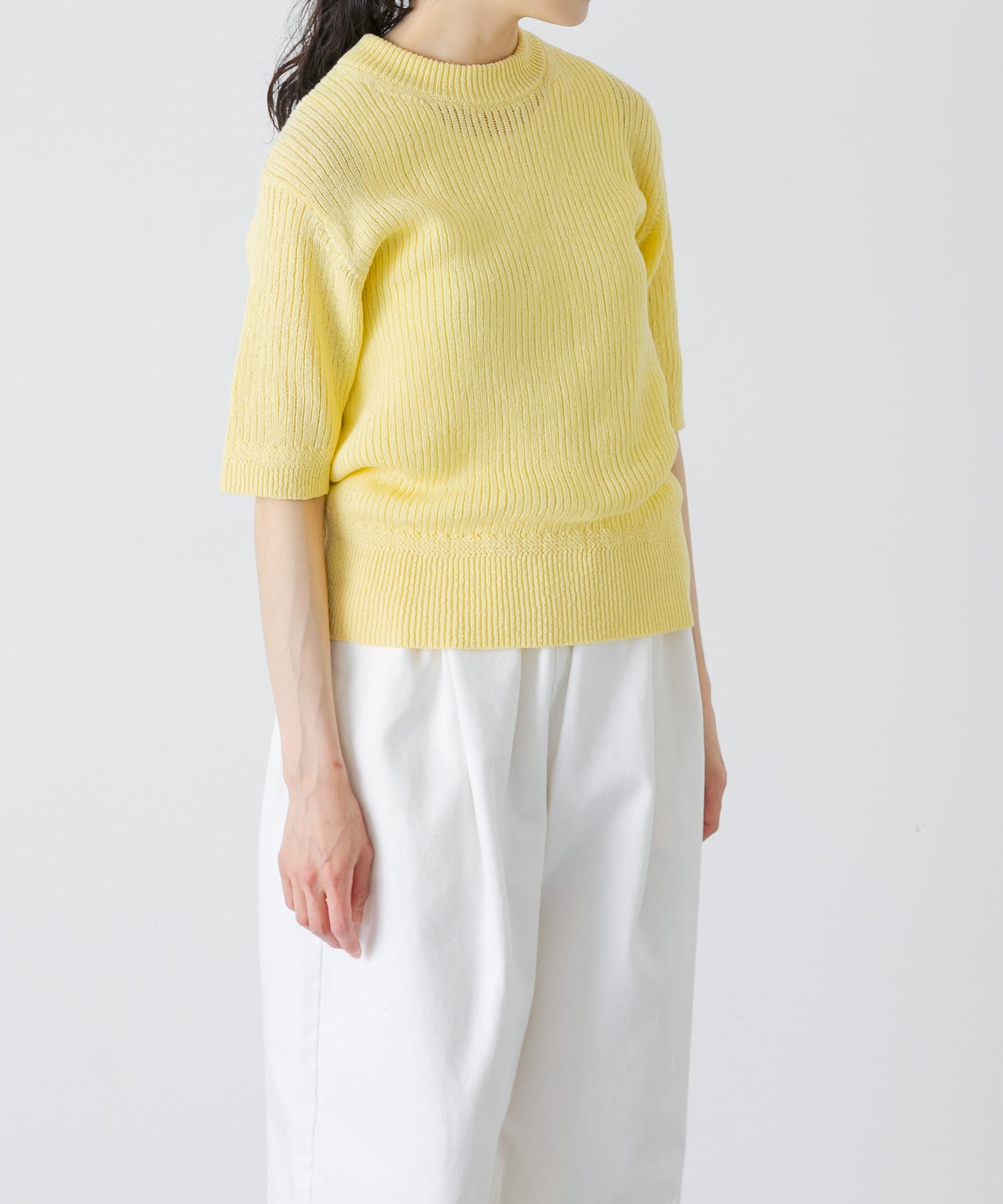Charpentier de vaisseu　COTTON HALF-SLEEVE KNIT