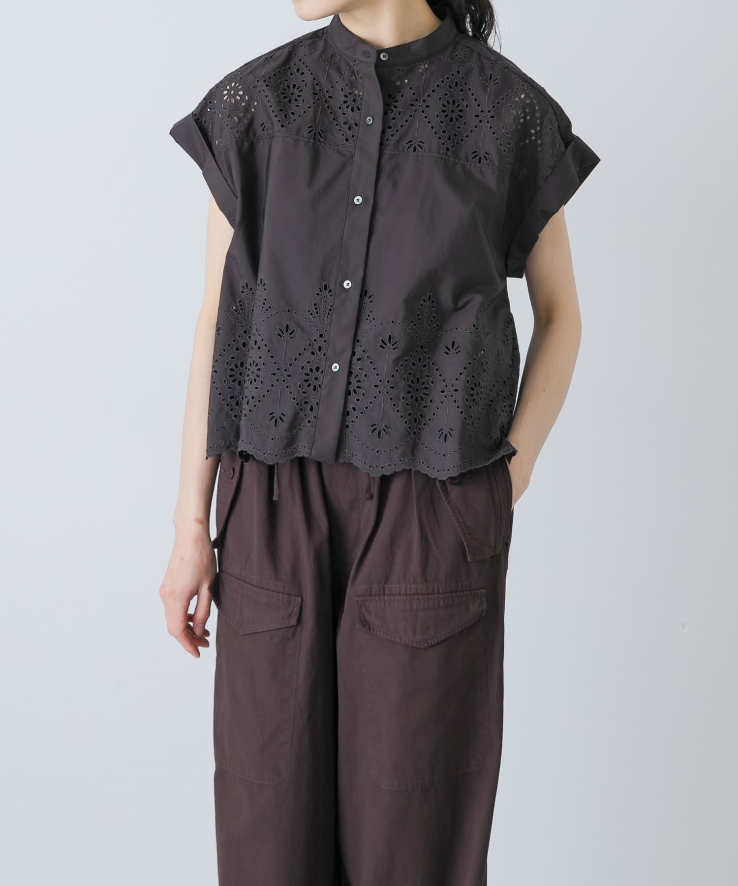 TICCA　レースフレンチシャツ