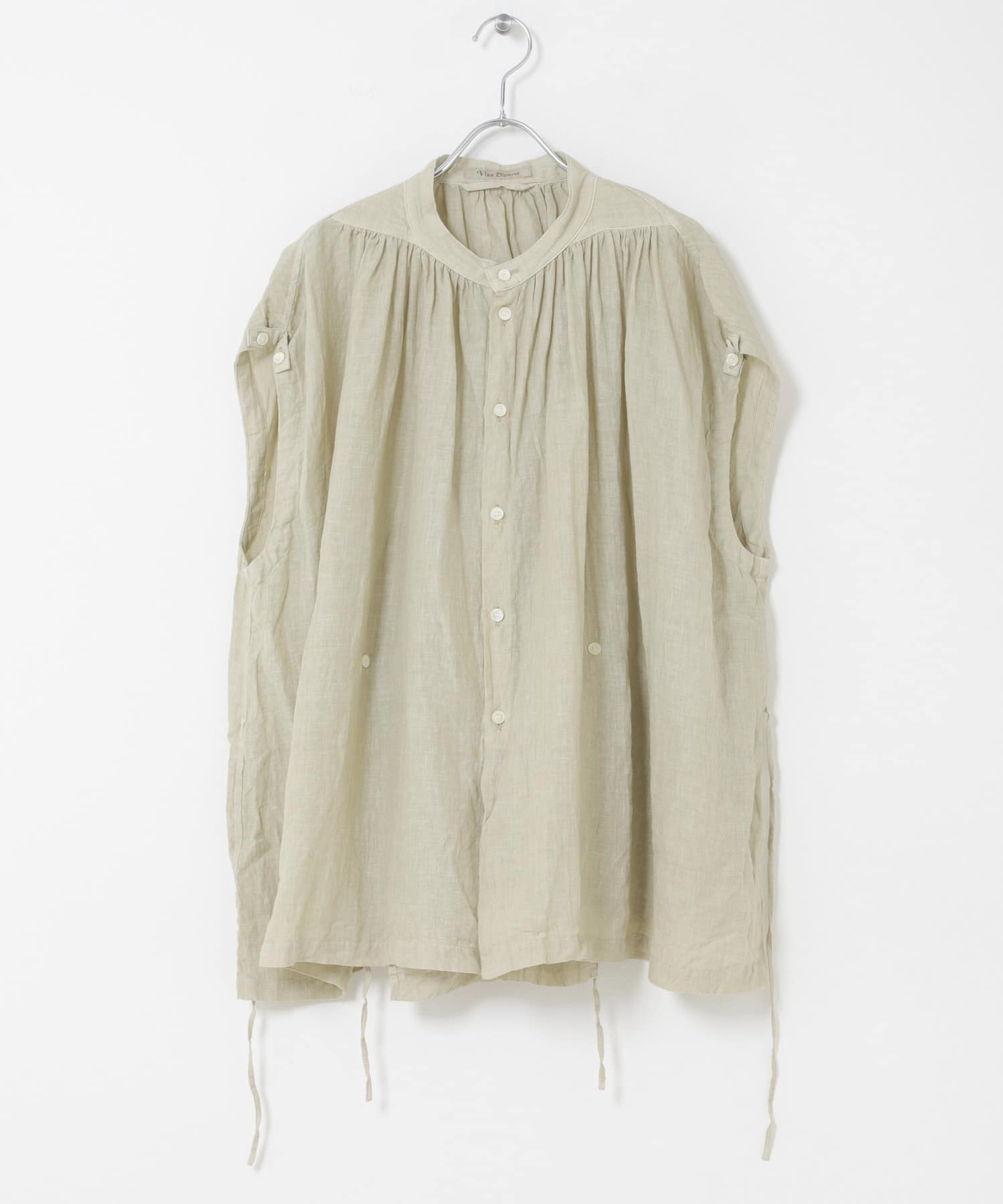 Vlas Blomme　2WAYケープブラウス L BEIGE Free