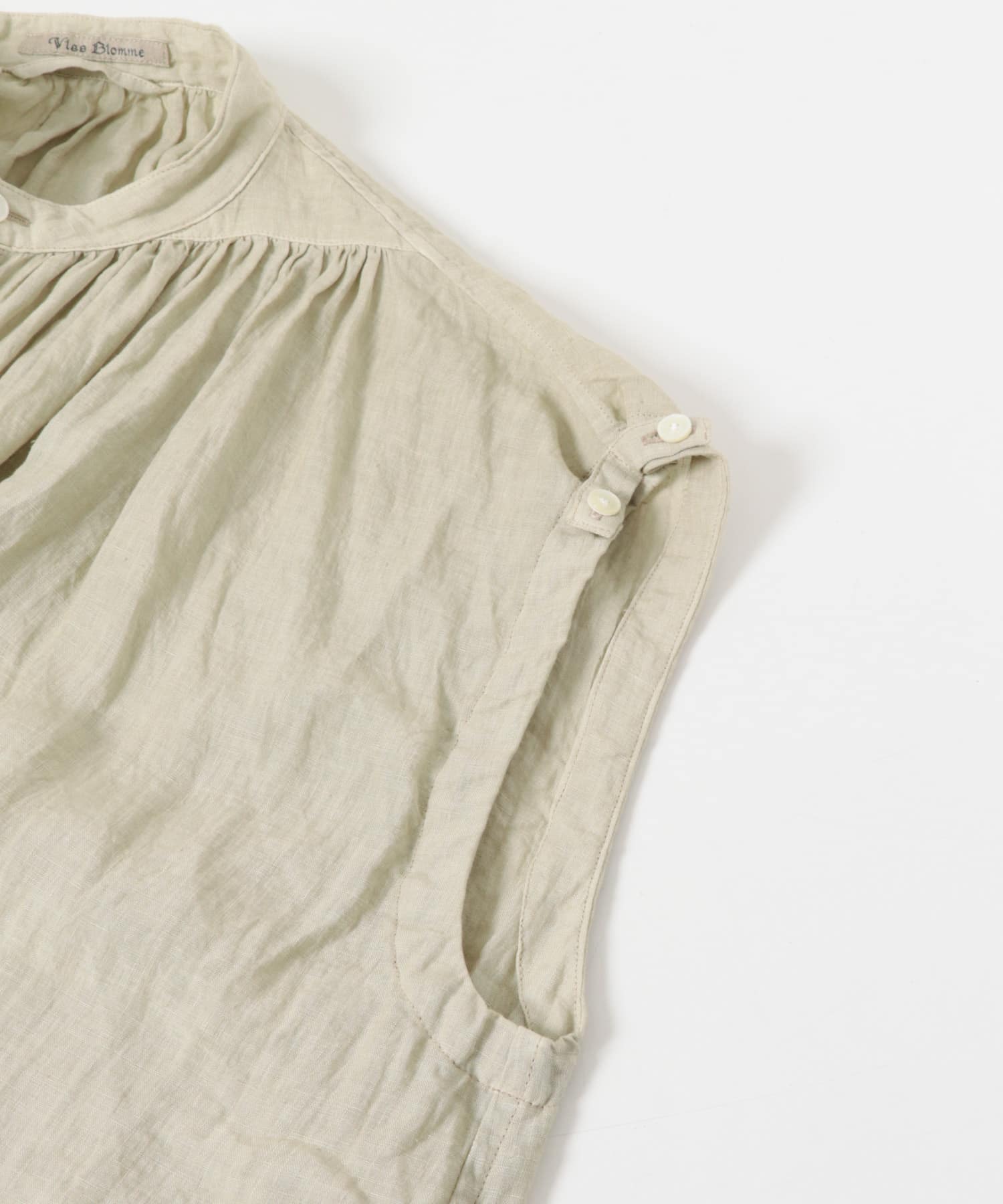 Vlas Blomme　2WAYケープブラウス L BEIGE Free