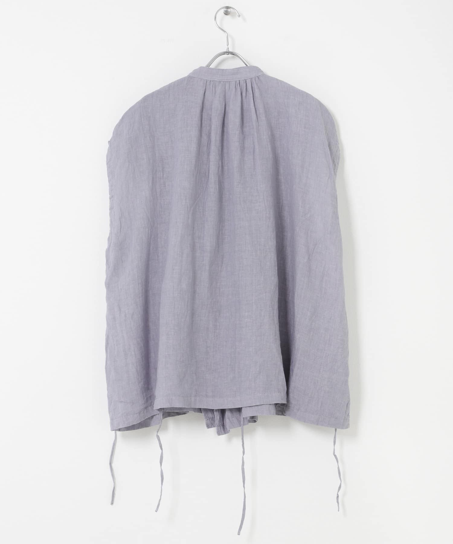 Vlas Blomme　2WAYケープブラウス BLUE GRAY Free