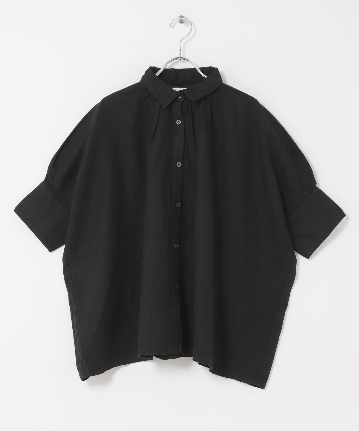 Honnete　H/SLV GATHER SHIRTS