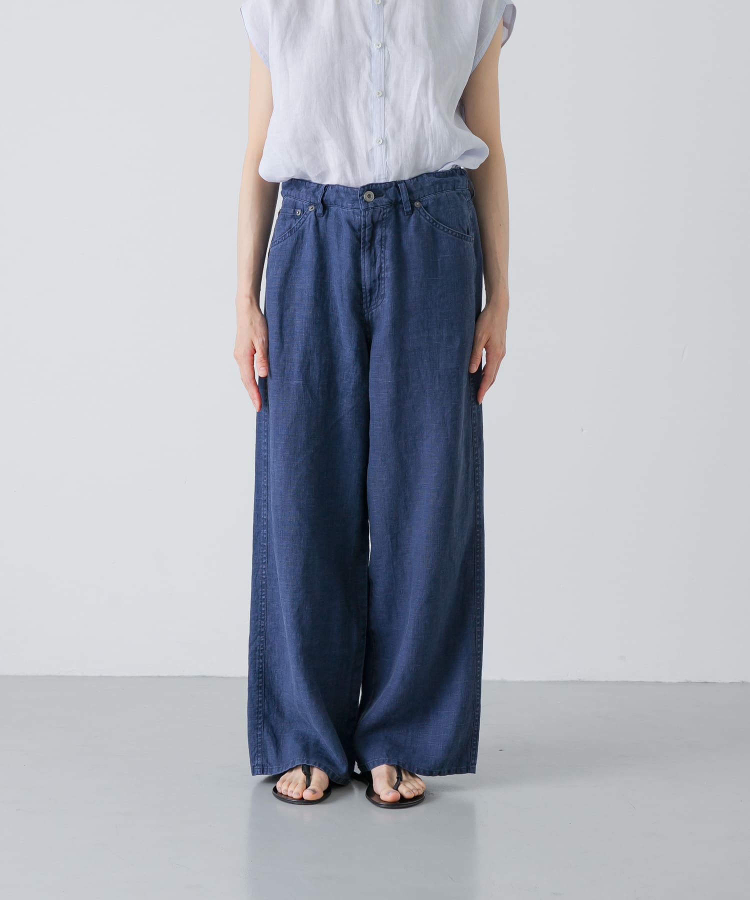 TICCA リネンガーメントダイパンツ(1 NAVY): ボトム｜URBAN RESEARCH