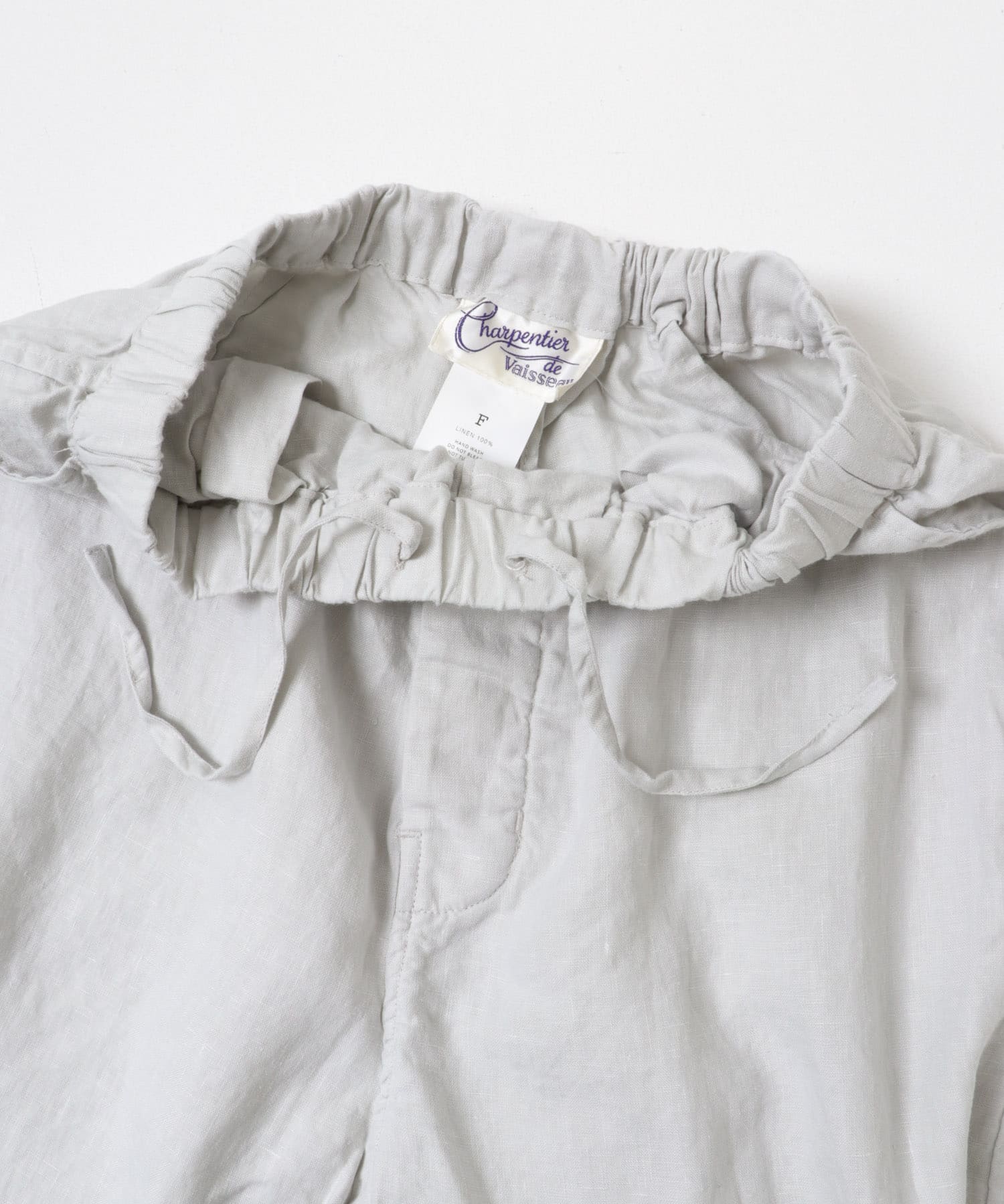 Charpentier de vaisseu　LINEN WIDE SHORTS L.GRY Free