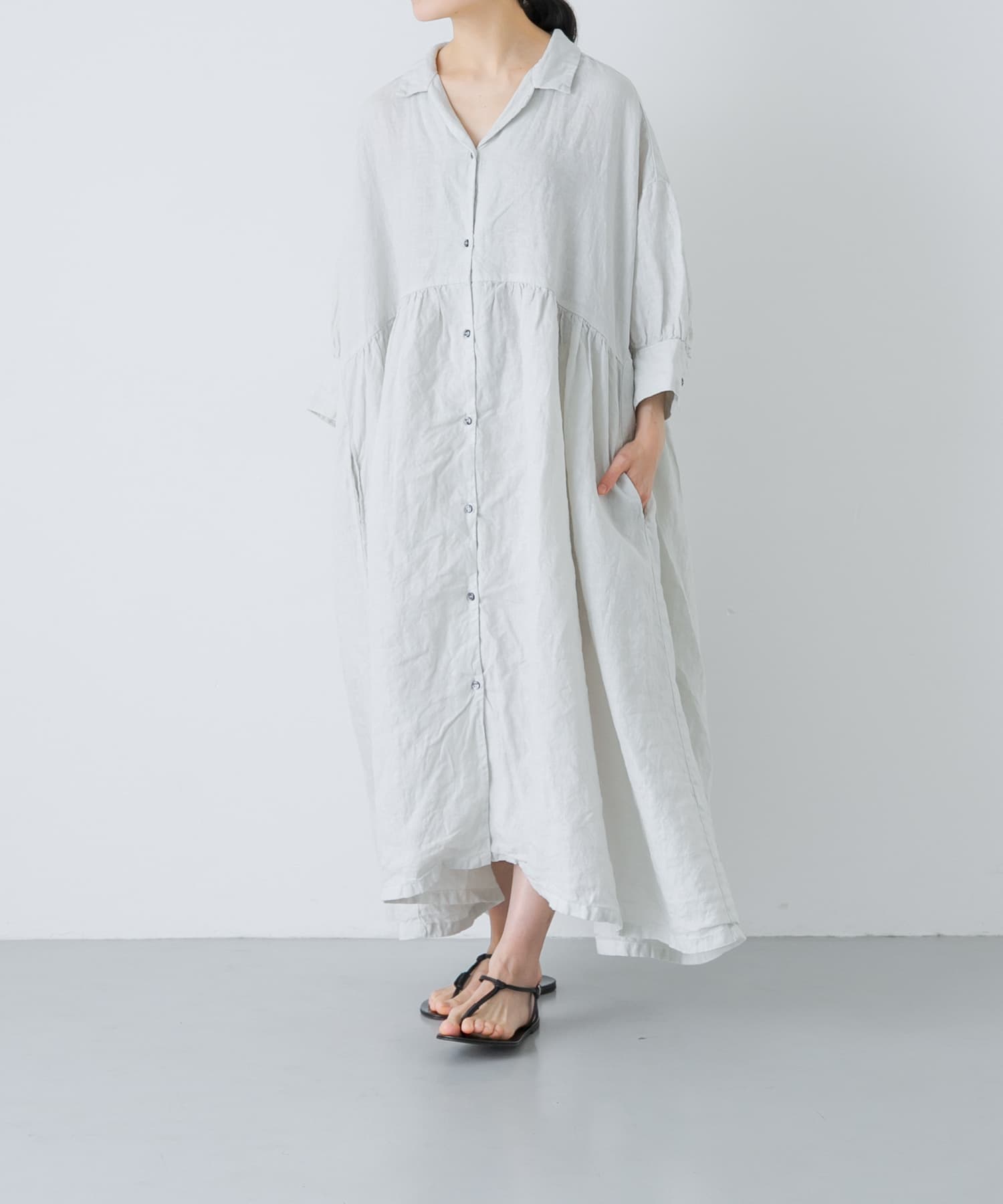 Honnete　GATHERED DRESS