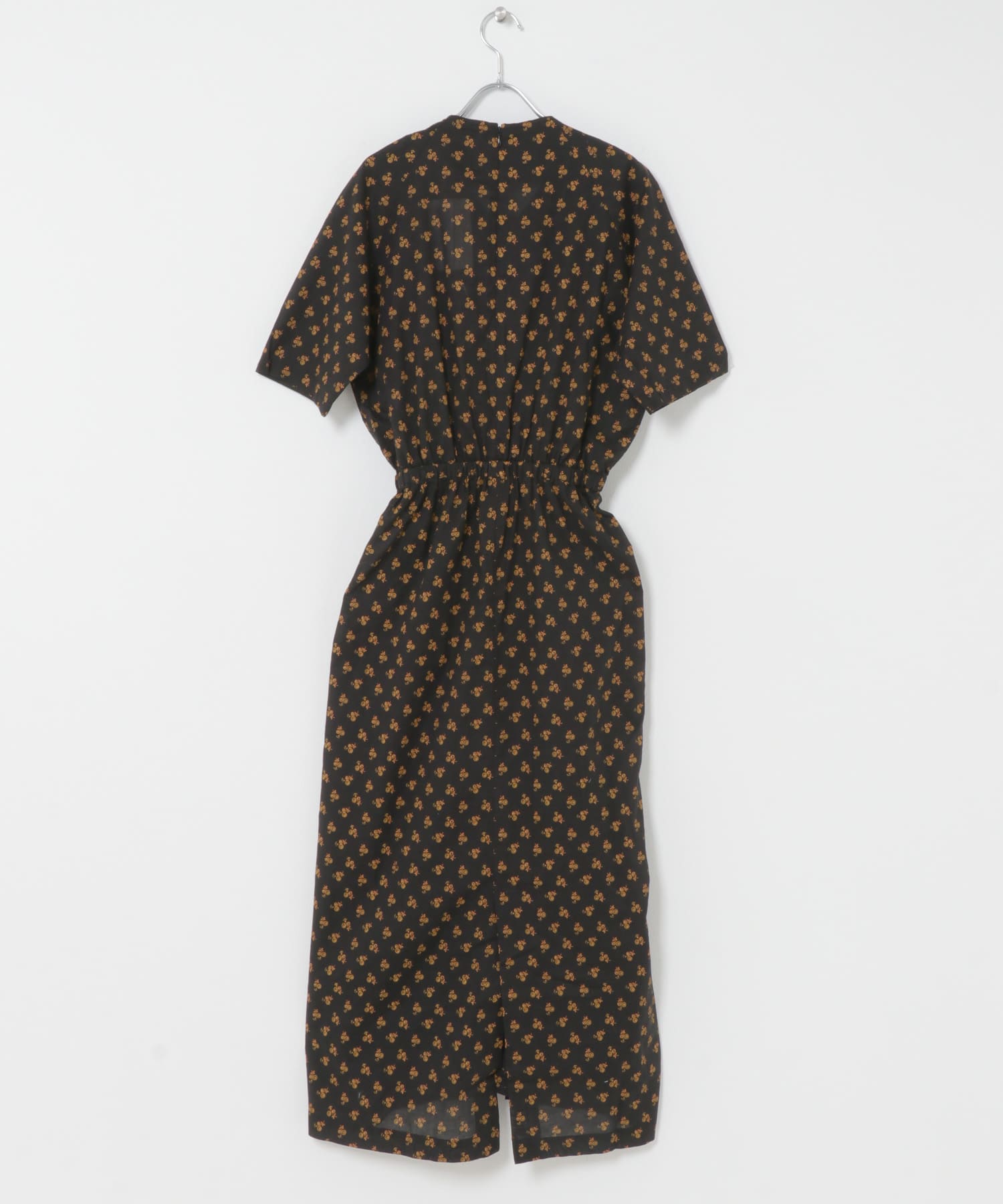 MEYAME　PRINT SUMMER DRESS BLACK Free