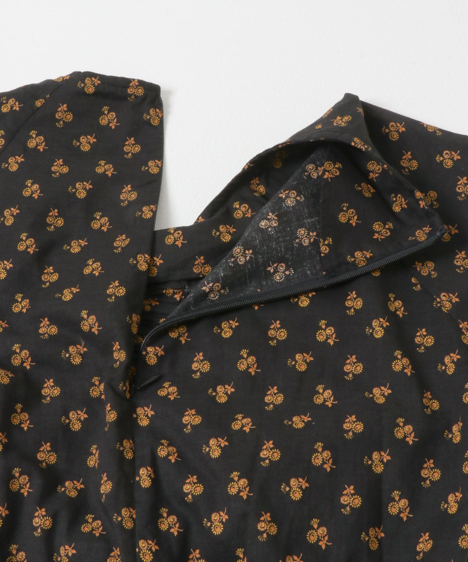 MEYAME　PRINT SUMMER DRESS BLACK Free