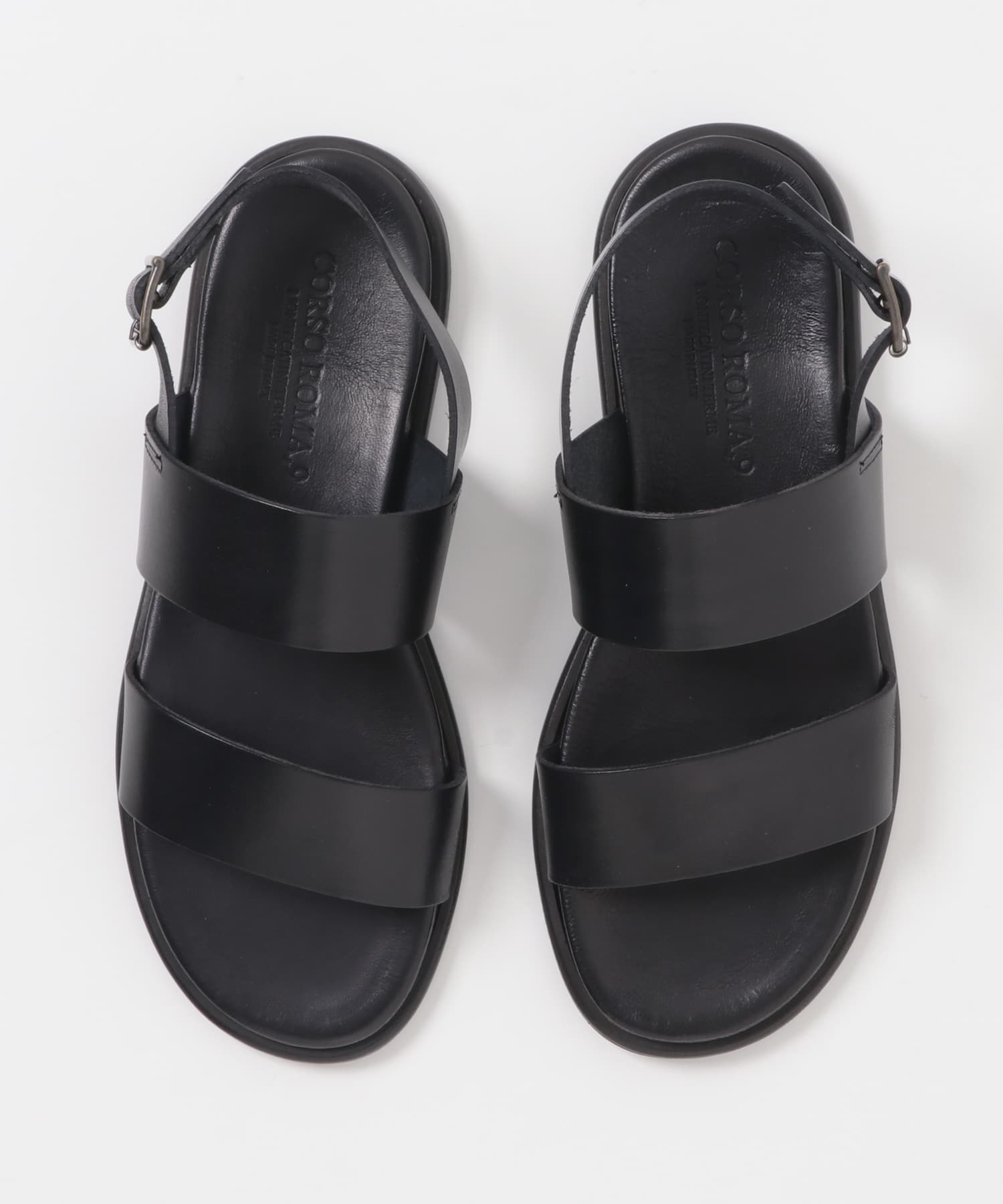 CORSO ROMA, 9 DOUBLE STRAP SANDAL(36 NERO): シューズ｜URBAN