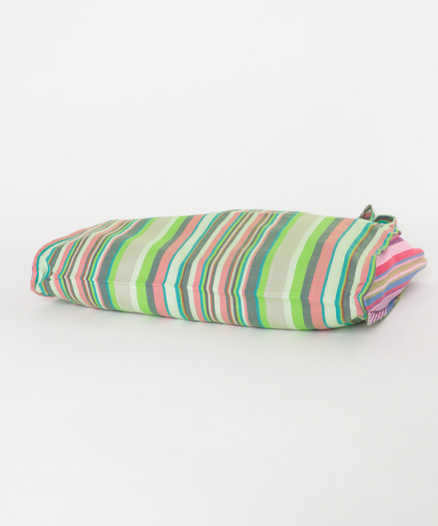 アフリカンスクエア　キコイストライプ横長トート グリーン Free