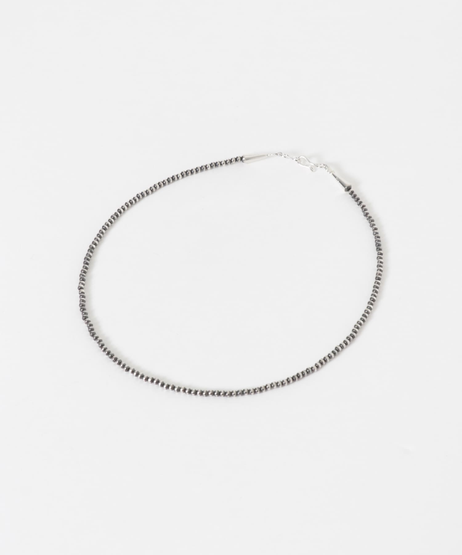 ERICKA NICOLAS BEGAY PLAIN DESIGN NECKLACE45(45 OXIDIZED