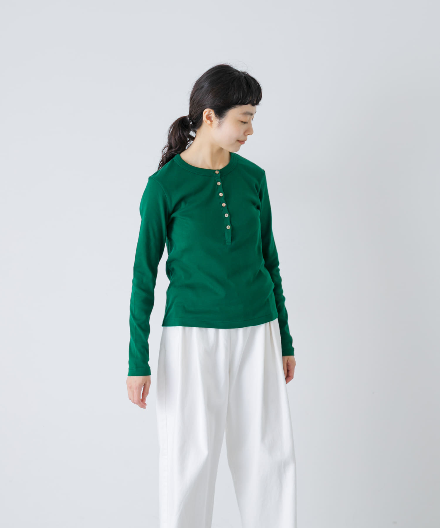blurhmsROOTSTOCK　CLASSIC HENLEY-NECK LONG-SLEEVE