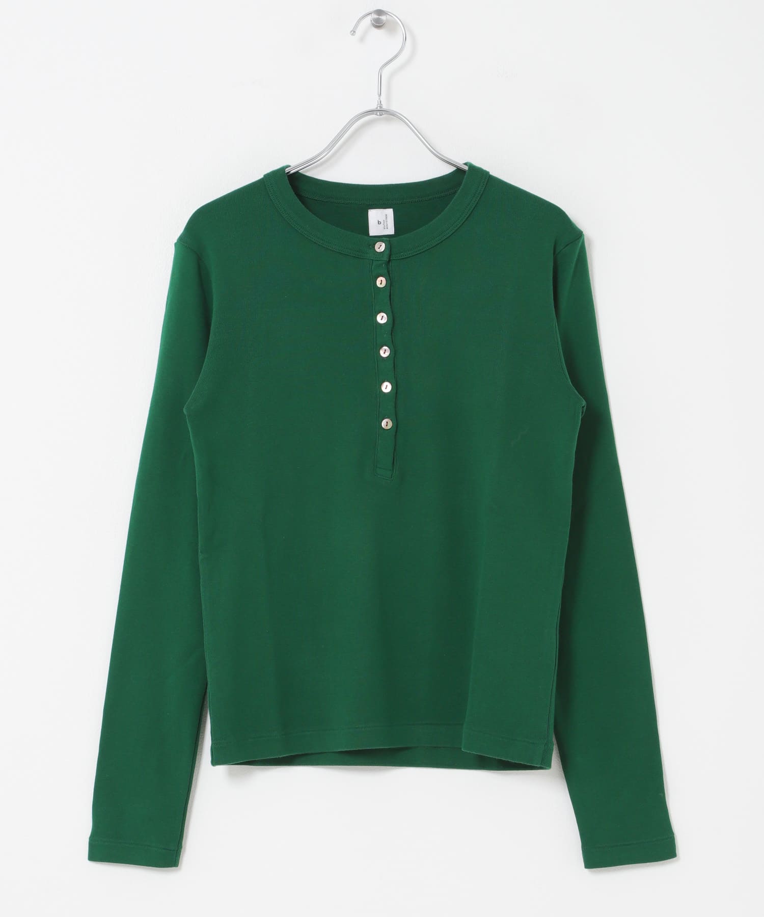 blurhmsROOTSTOCK　CLASSIC HENLEY-NECK LONG-SLEEVE DARKGREEN 0
