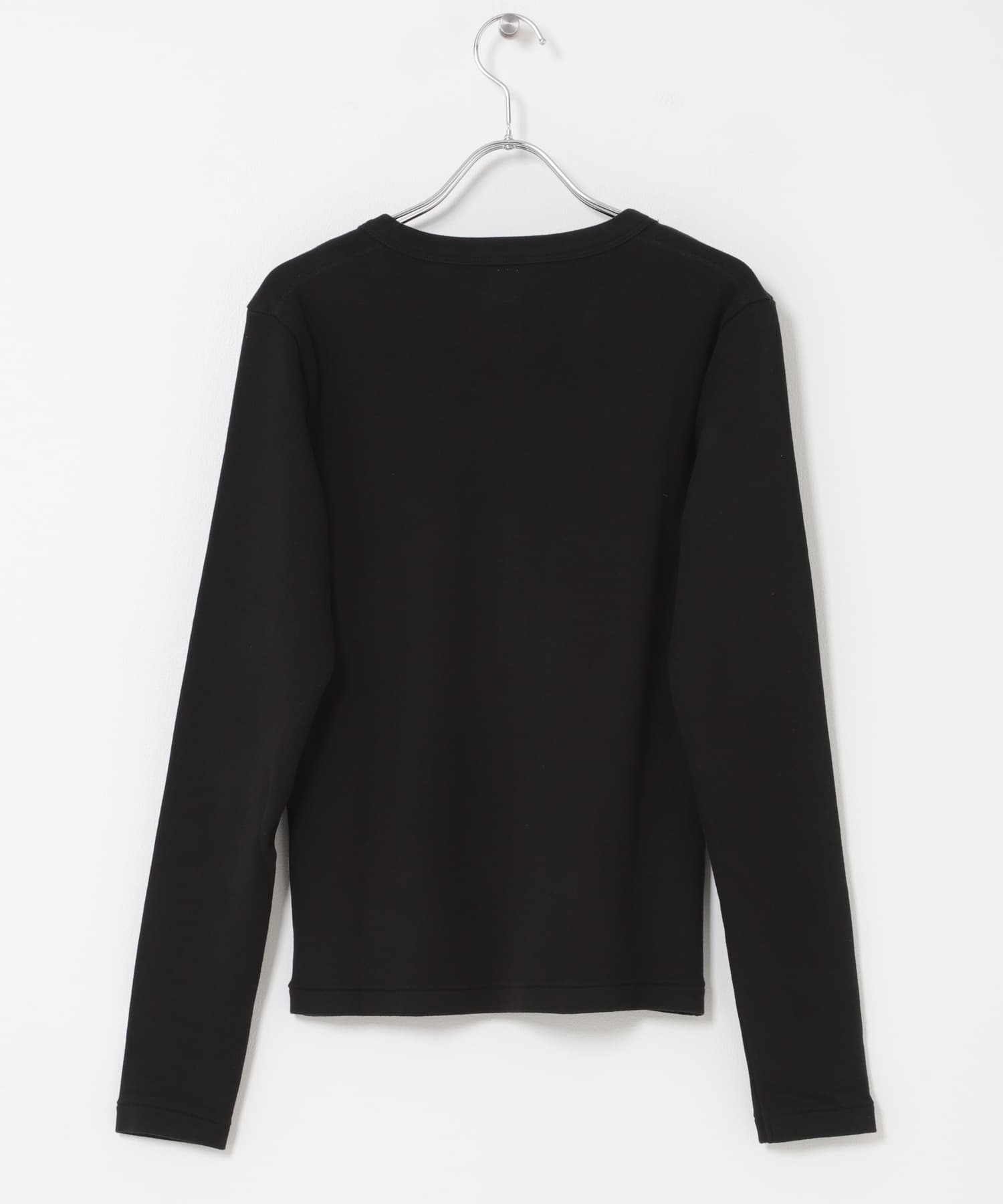 blurhmsROOTSTOCK　CLASSIC HENLEY-NECK LONG-SLEEVE BLACK 0